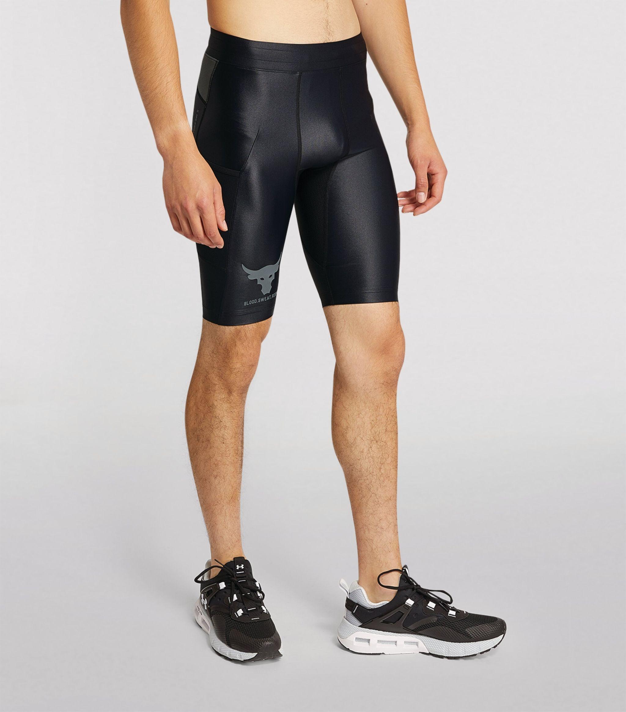 Under Armour Iso-chill Project Rock Compression Shorts in Black