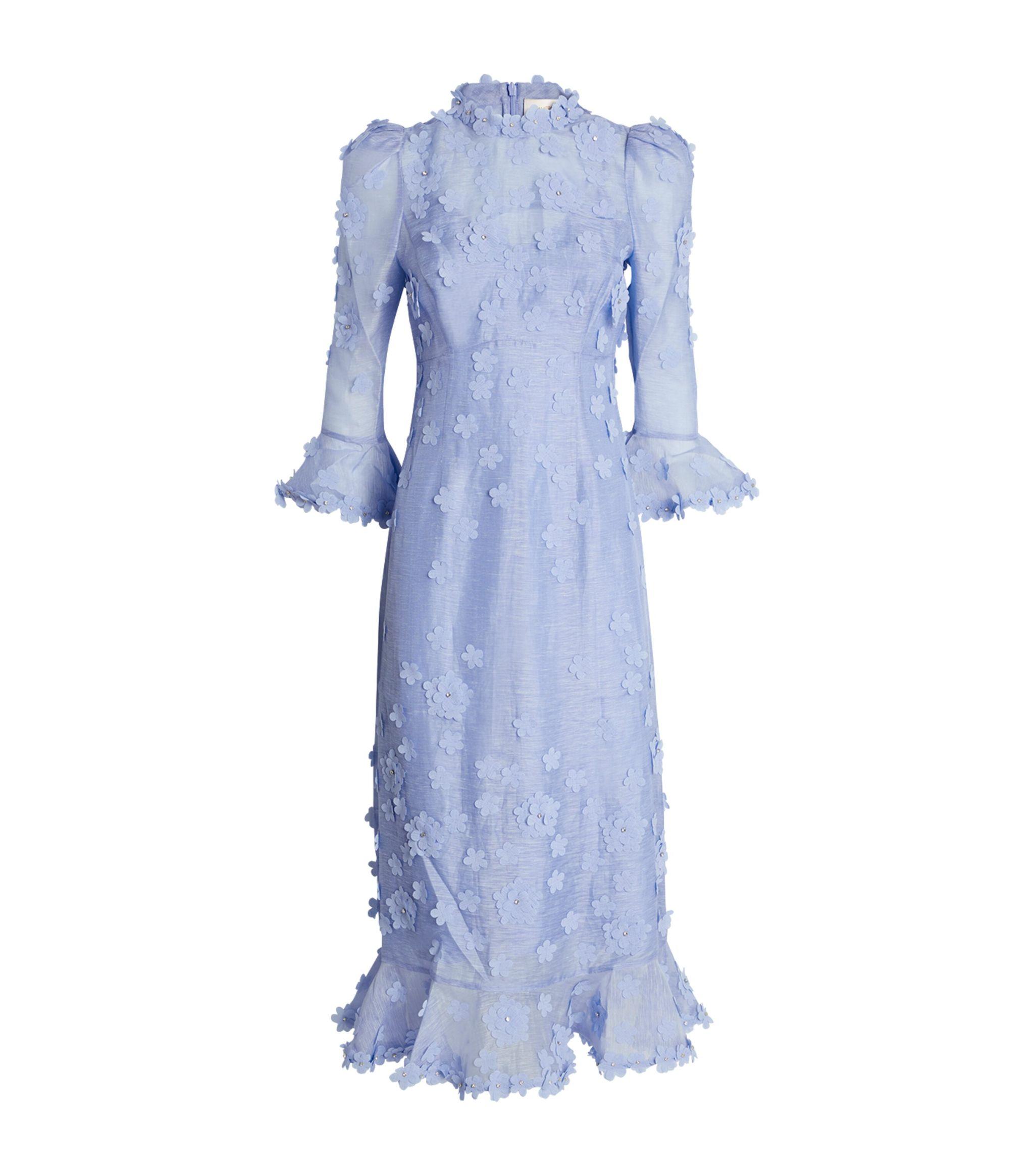 Floral applique store maxi dress