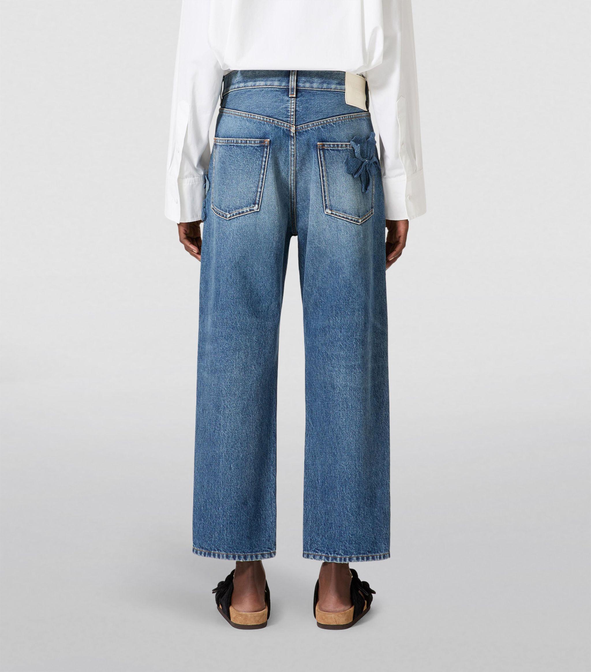 【関税込み】Valentino Garavani 'V' detail jeans Valentino Garavani Denim Jeans | Saks Fifth Avenue