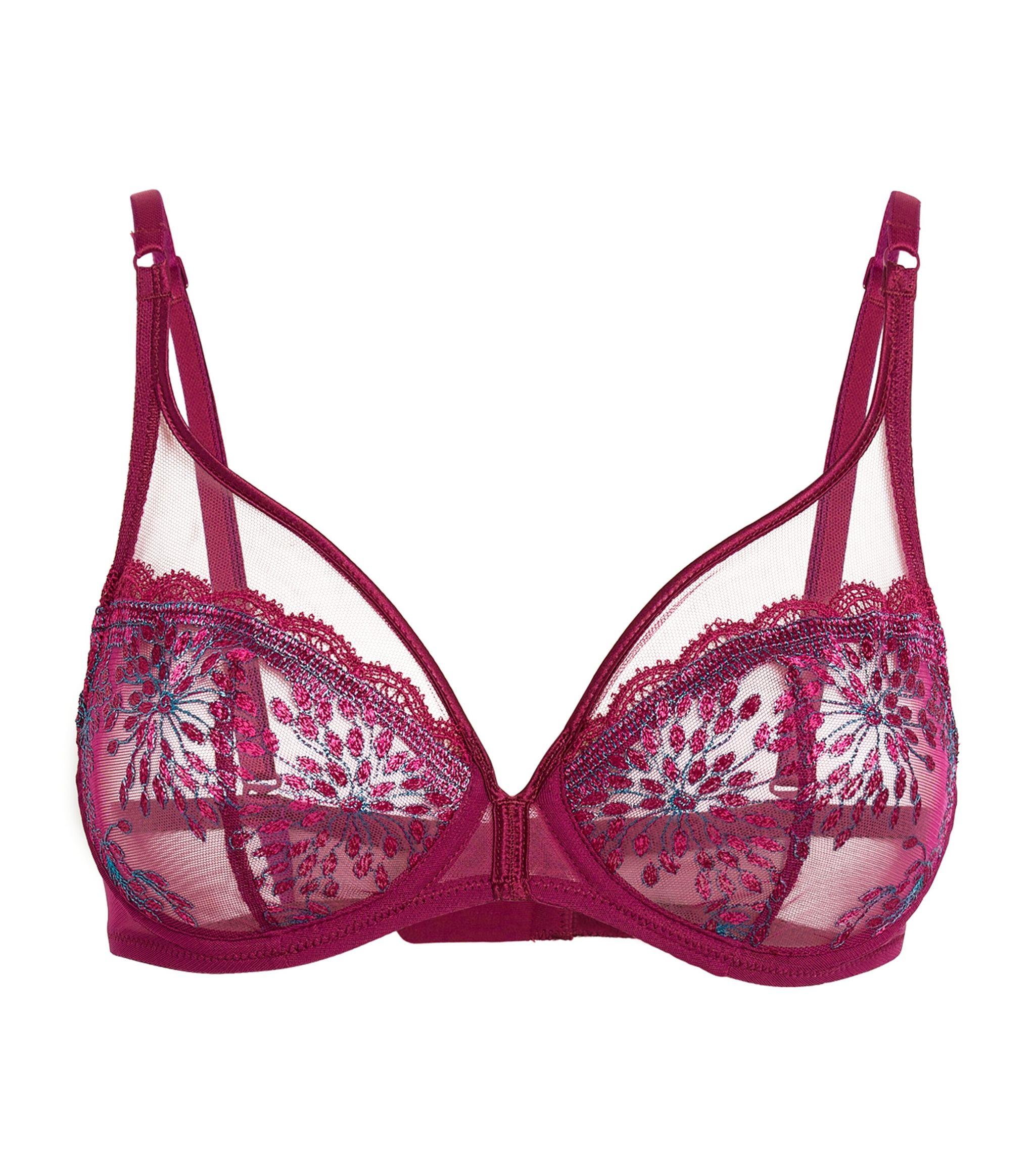 Simone Perele Singuliere Full Cup Plunge Bra in Purple | Lyst