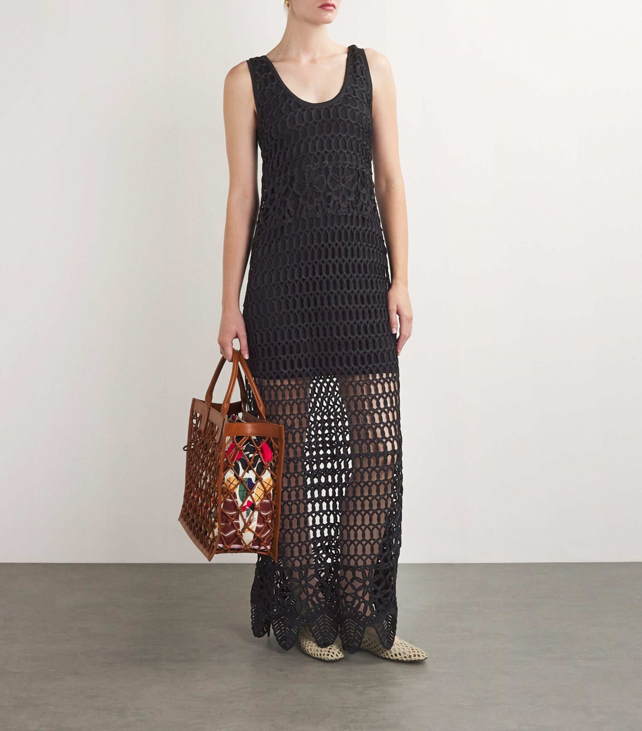Sandro Crochet Regina Dress in Black | Lyst Sandro Crochet Regina Dress in Black | Lyst