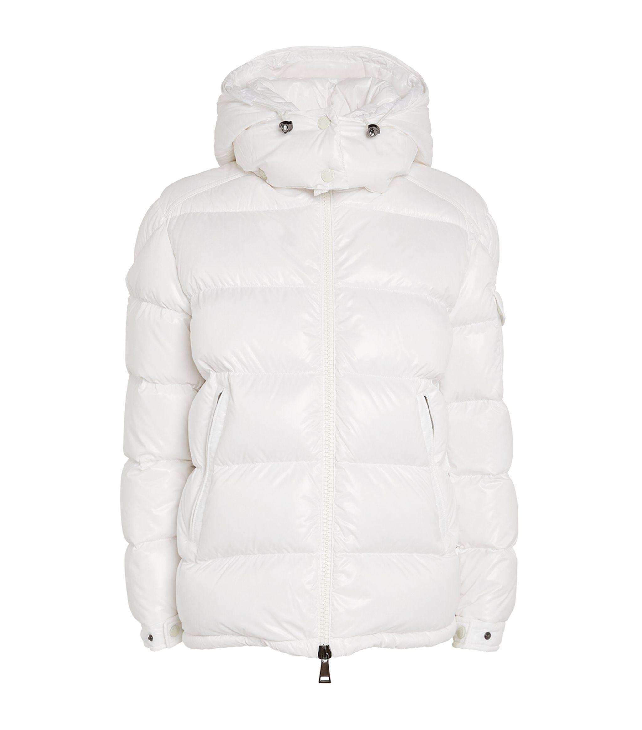 Moncler Down-filled Maire Puffer Jacket in White | Lyst