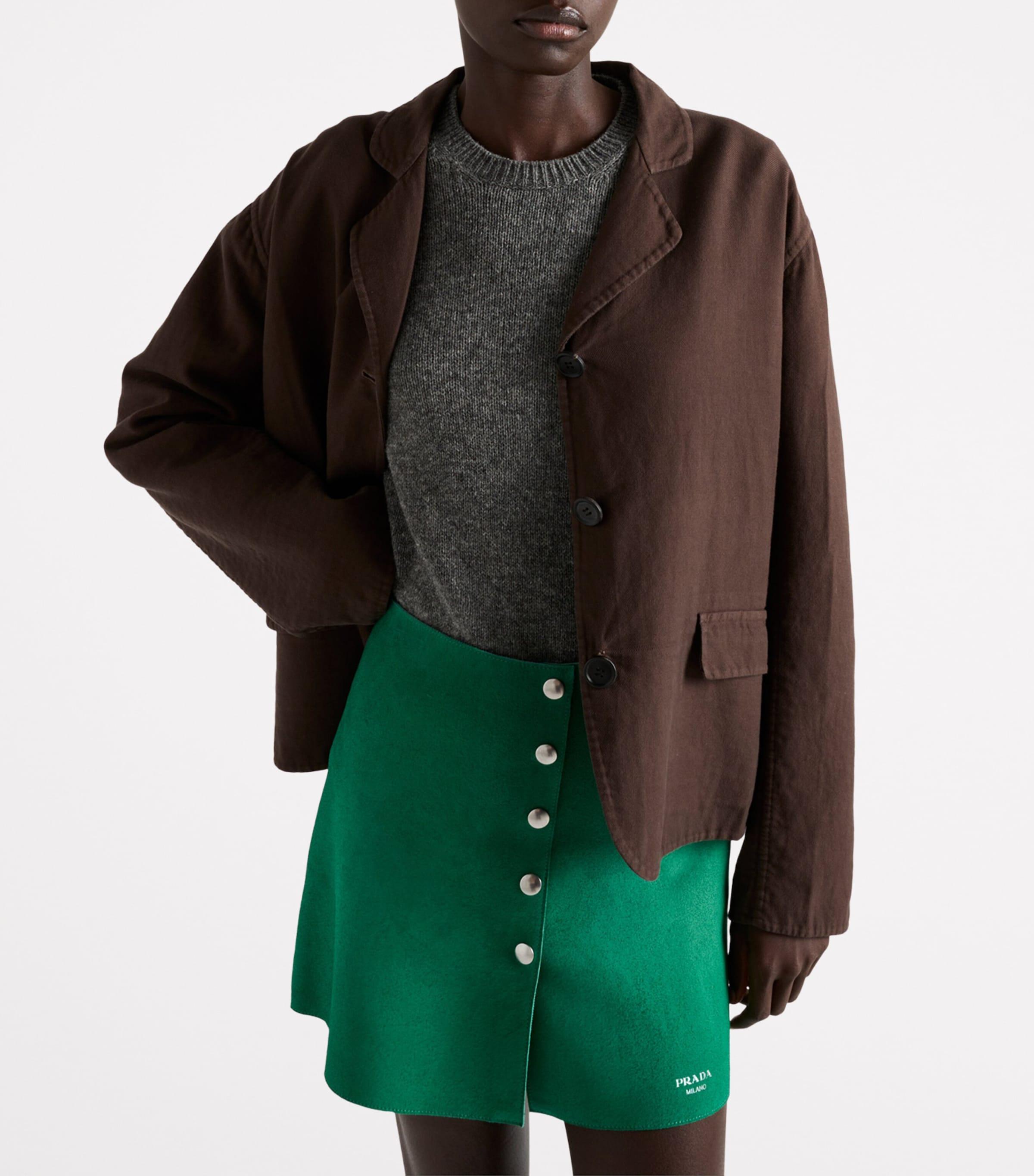 【送料&関税込】Prada Grass Green Suede Mini Skirt prada-Green-Suede-Mini-Skirt.jpeg