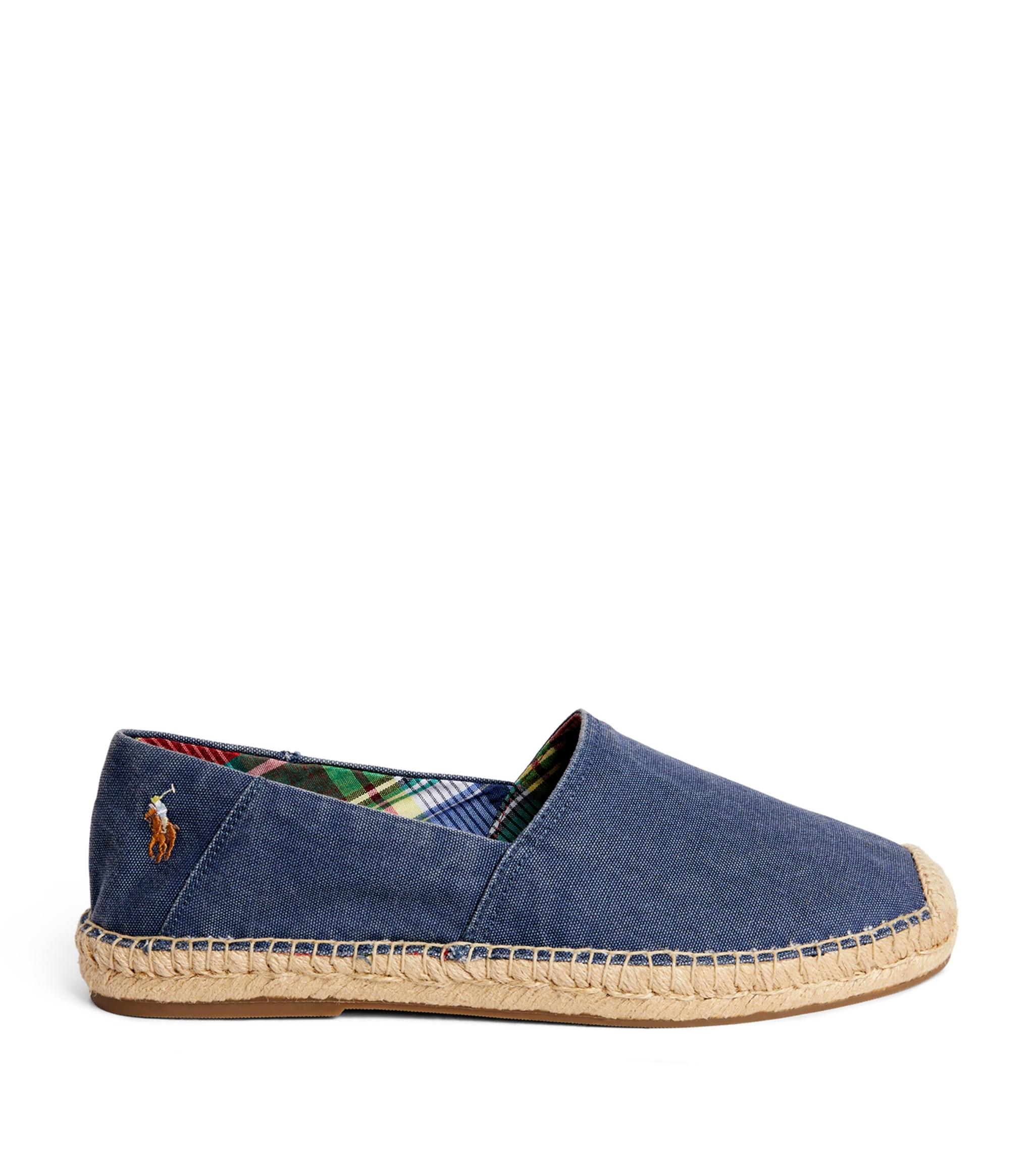 Polo Ralph Lauren Suede Cevio Espadrilles in Blue for Men | Lyst