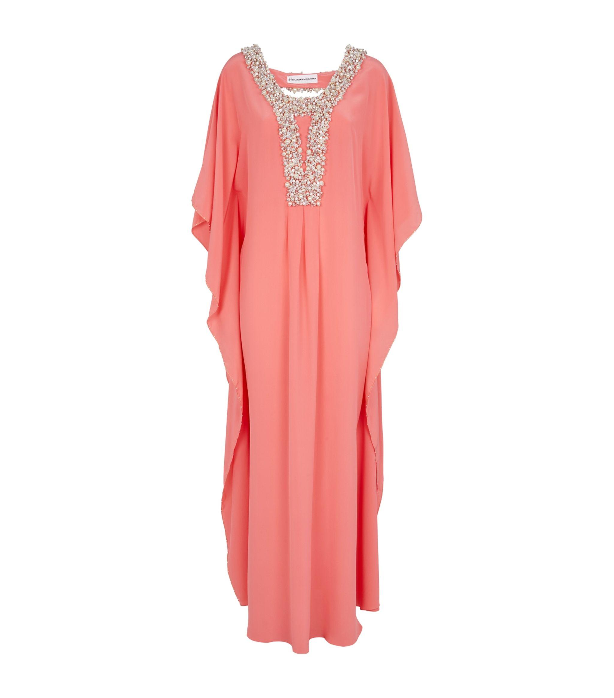 embellished maxi kaftan