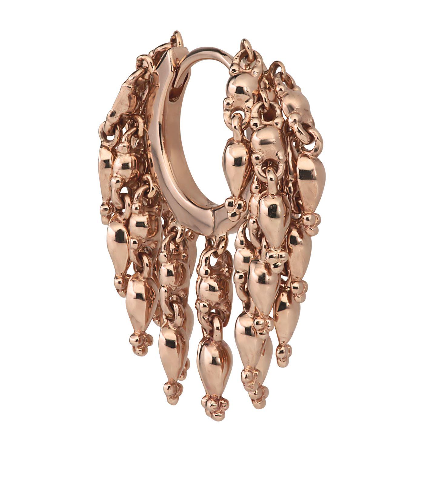 Maria Tash Rose Gold Tassel Eternity Earring Lyst