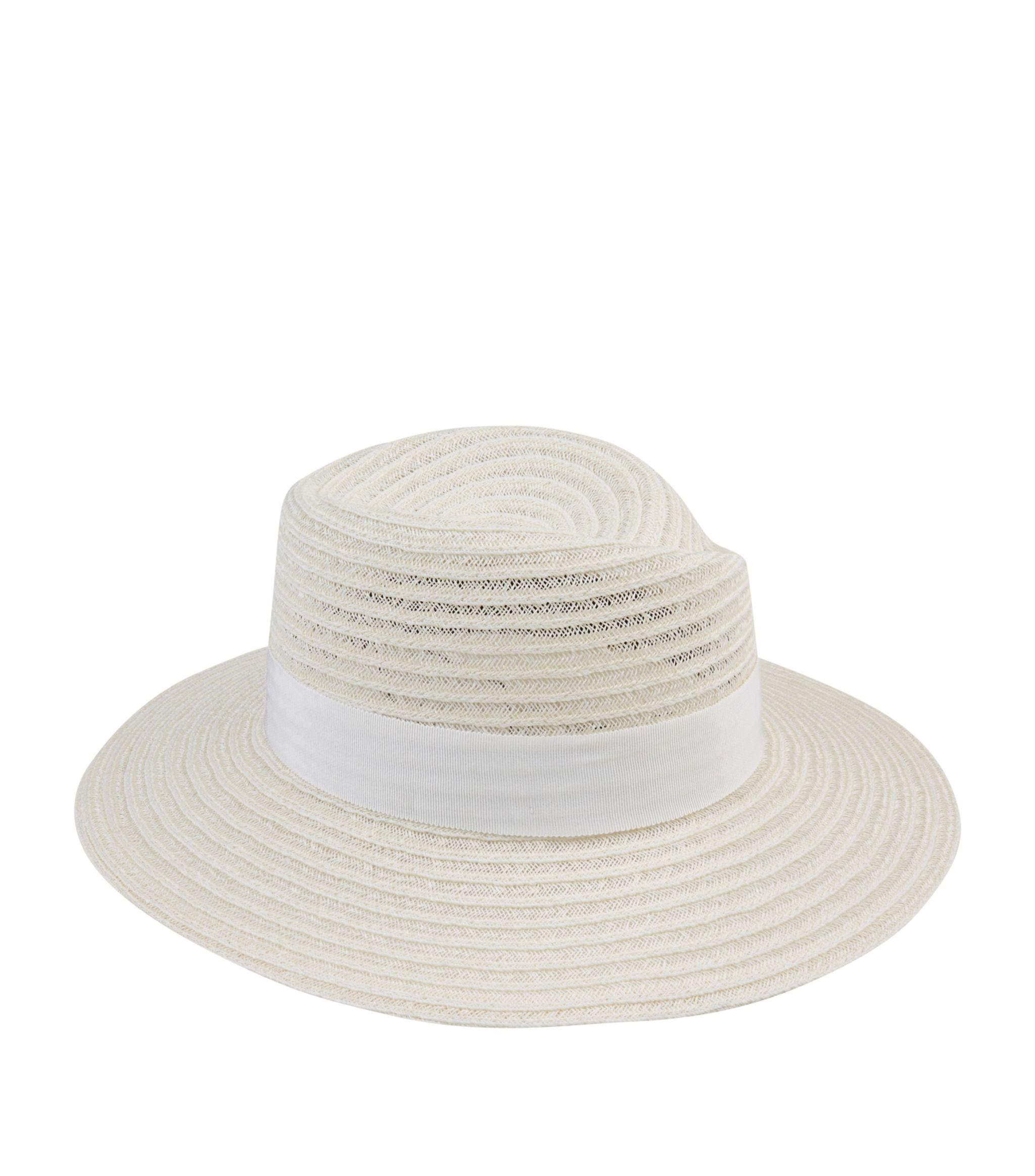 Maison Michel Virginie Straw Fedora Hat - Save 1% - Lyst