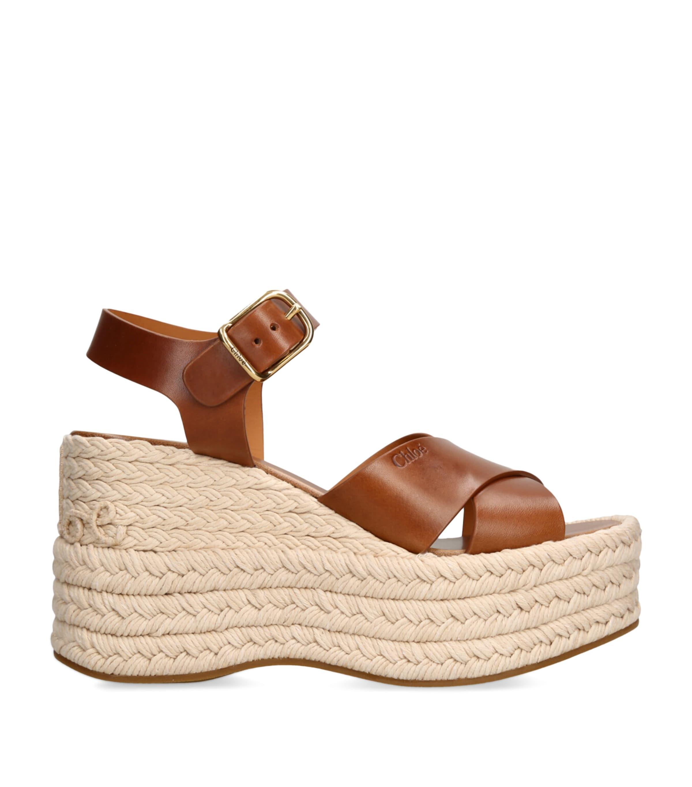 Chloé Wedge sandals for Women | Online Sale up to 43% off | Lyst