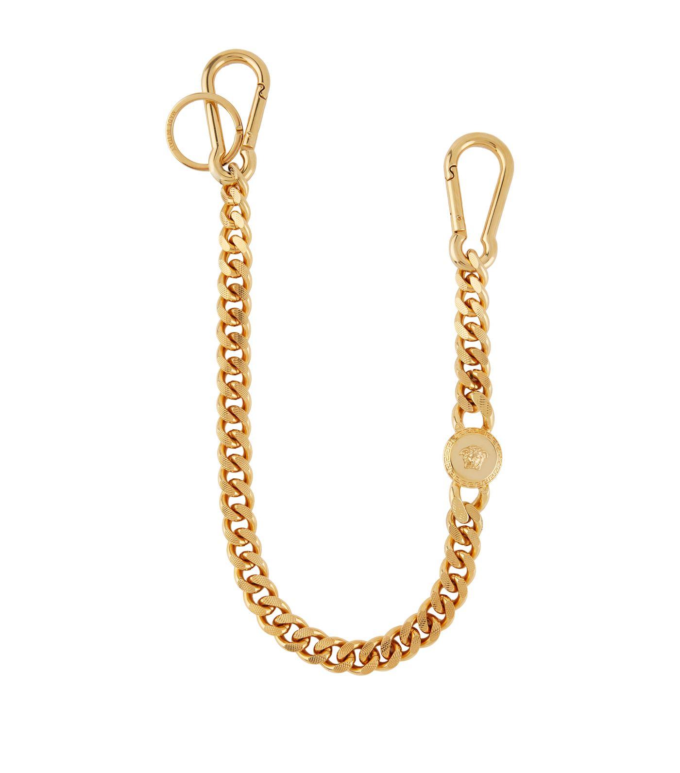 Versace Denim Jeans Chain in Gold (Metallic) for Men - Lyst