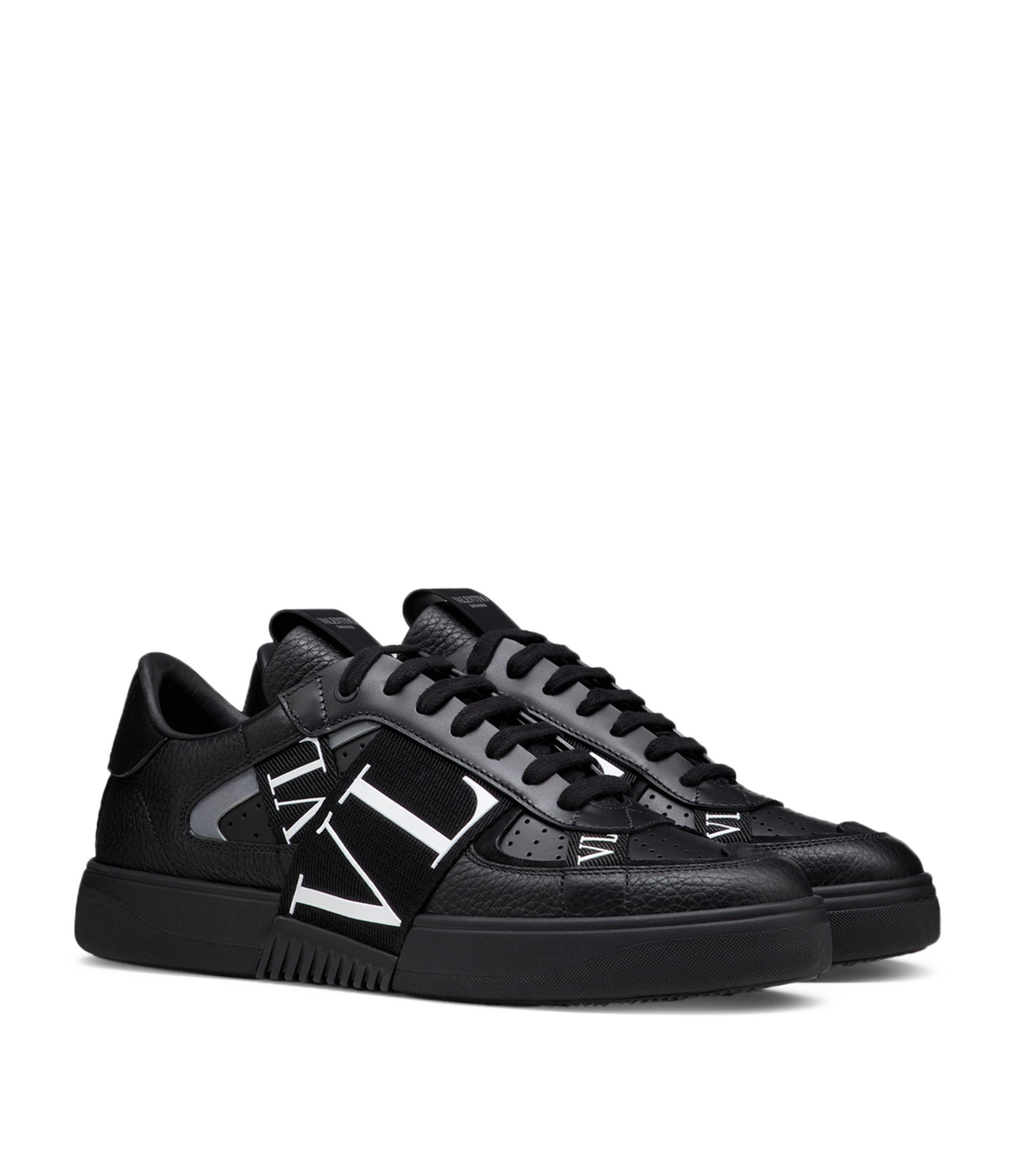 Valentino Vl7n Sneaker With Bands In Calf Leather in Black for Men 