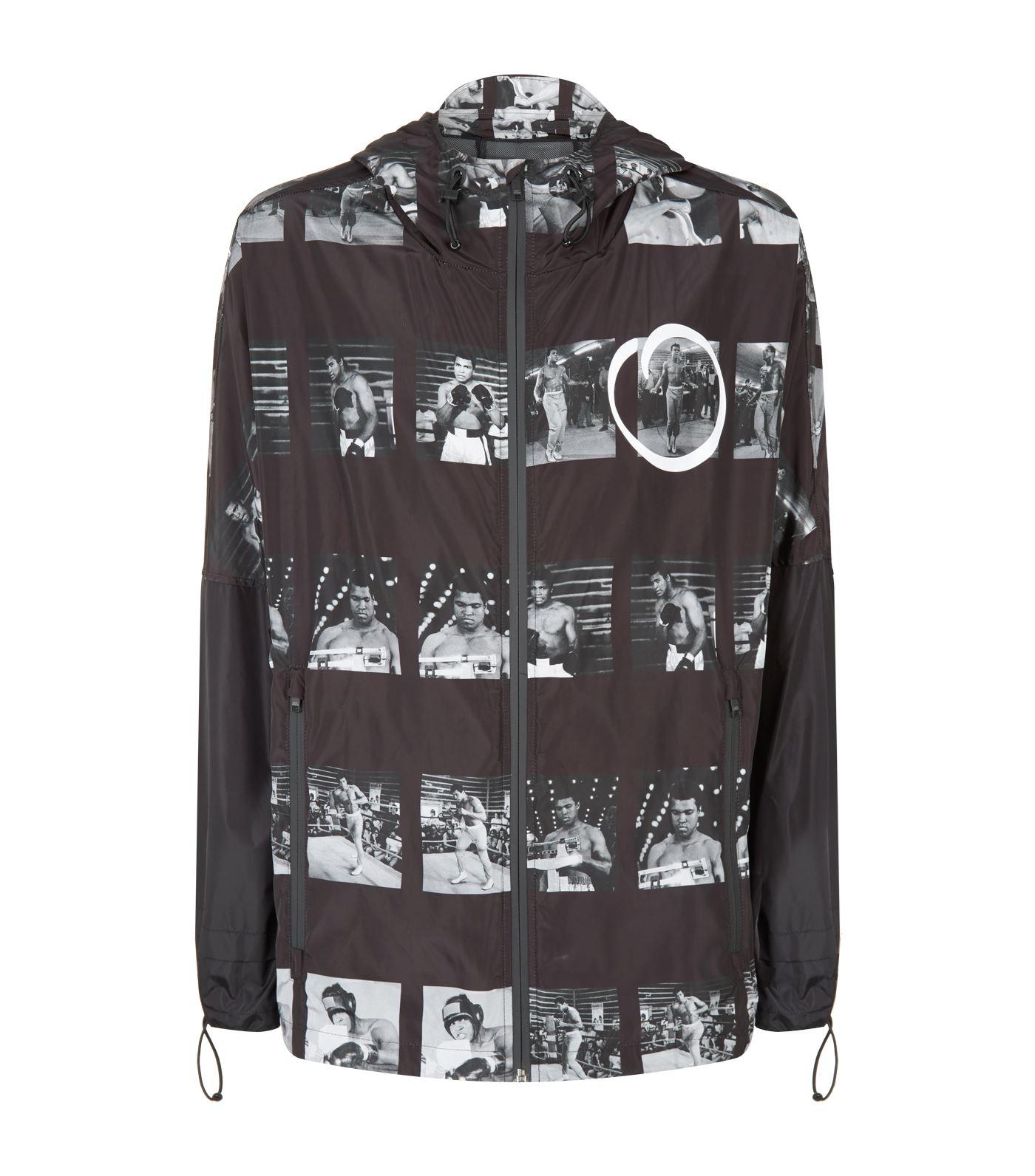 Download Marcelo Burlon Boxing Print Jacket in Black for Men - Lyst