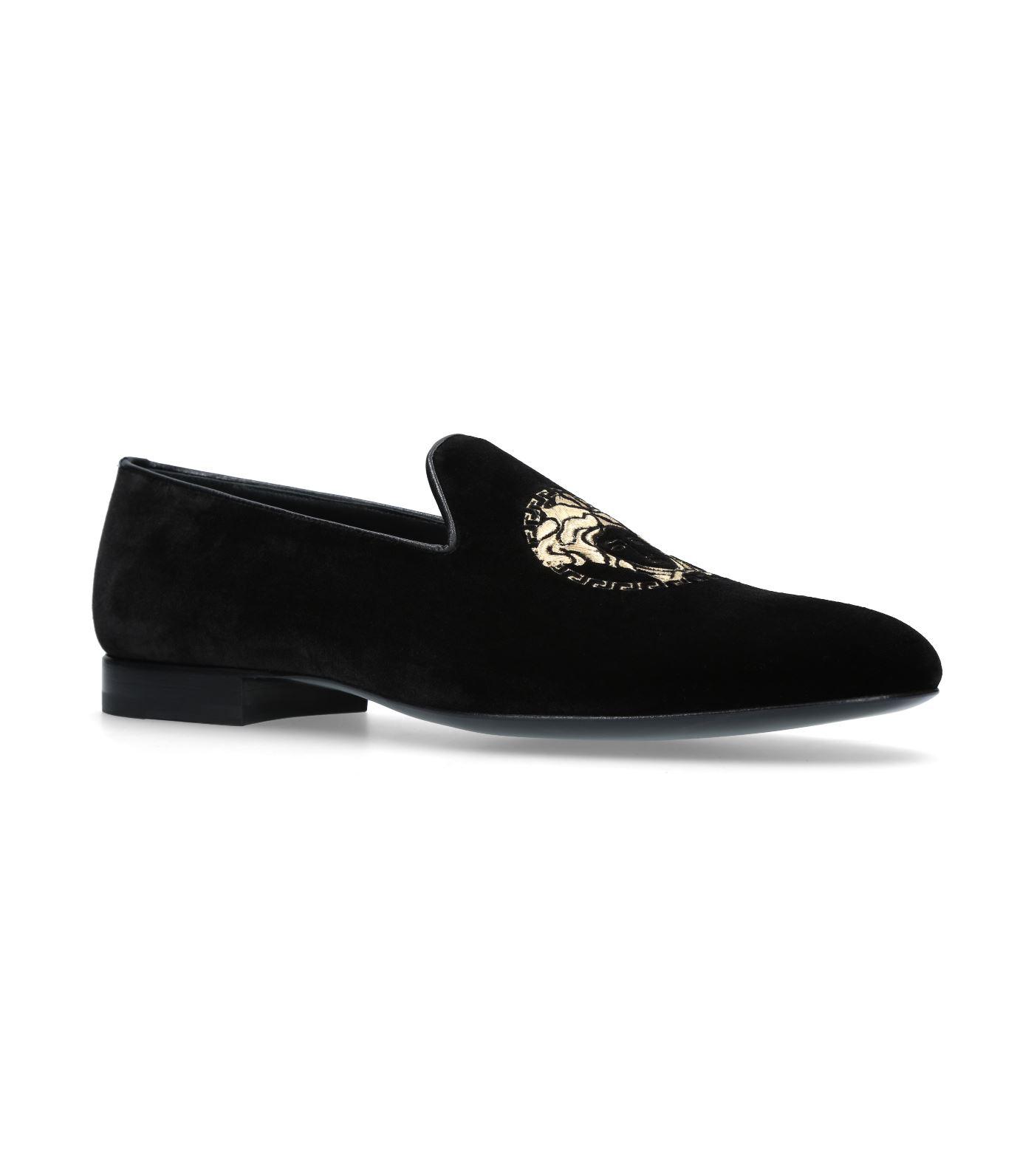 versace velvet slippers