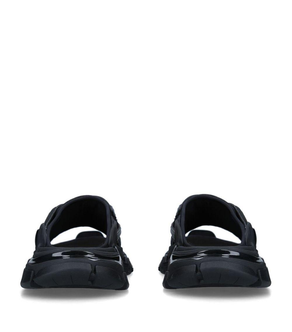 Balenciaga Track Slide Sandals in Black | Lyst