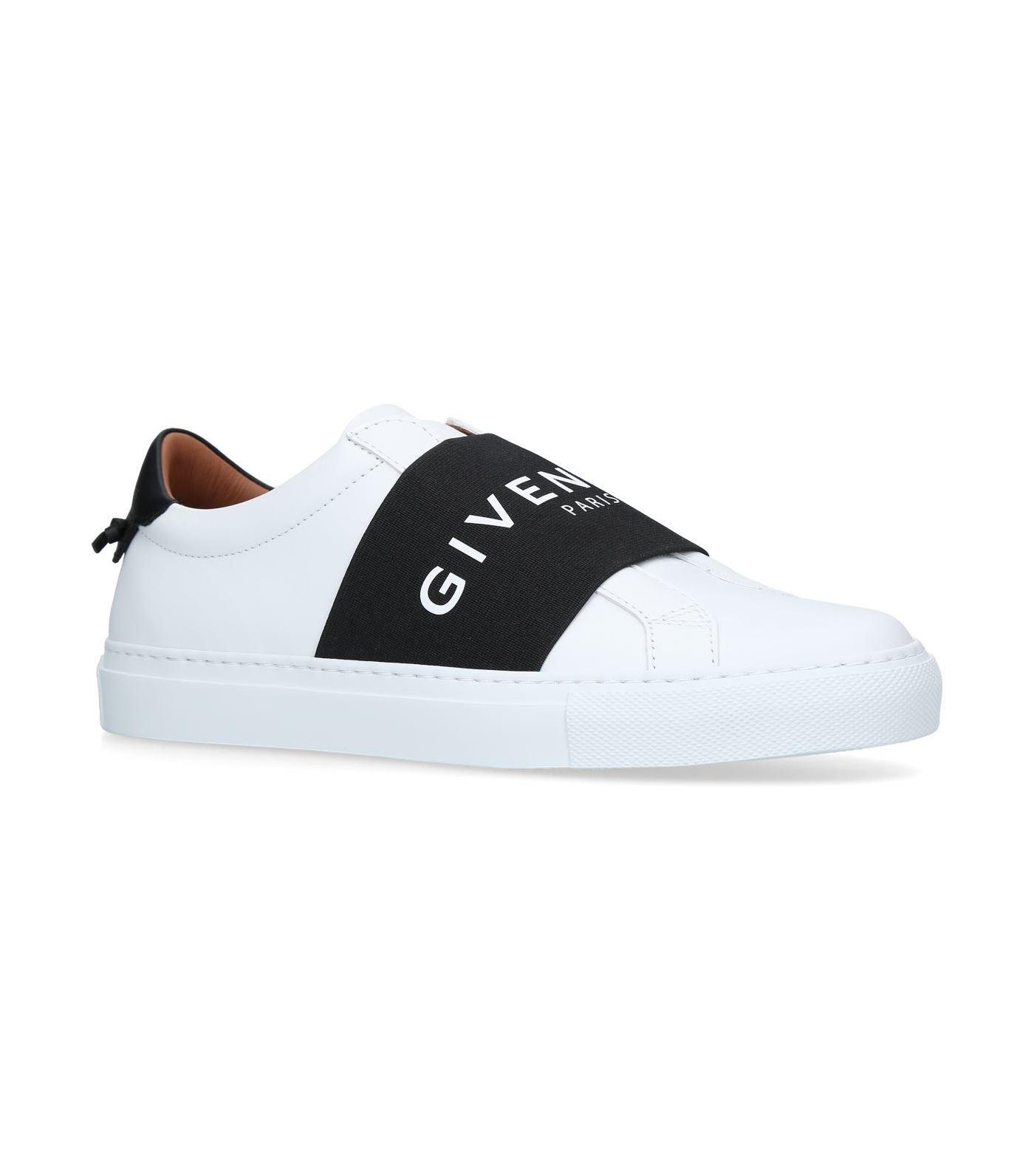 Givenchy Urban Street White Logo Sneakers in Black - Save 43% - Lyst