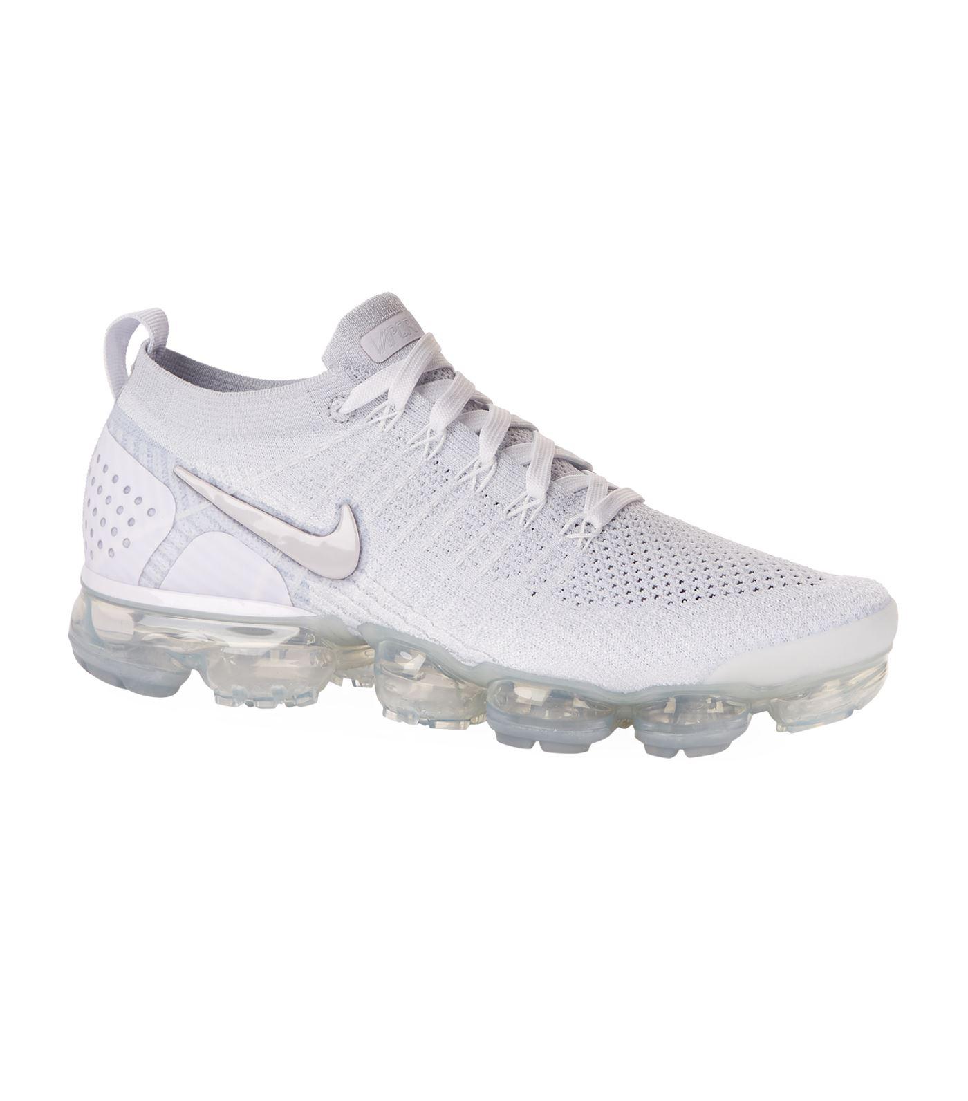 air vapormax flyknit 2 white vast grey