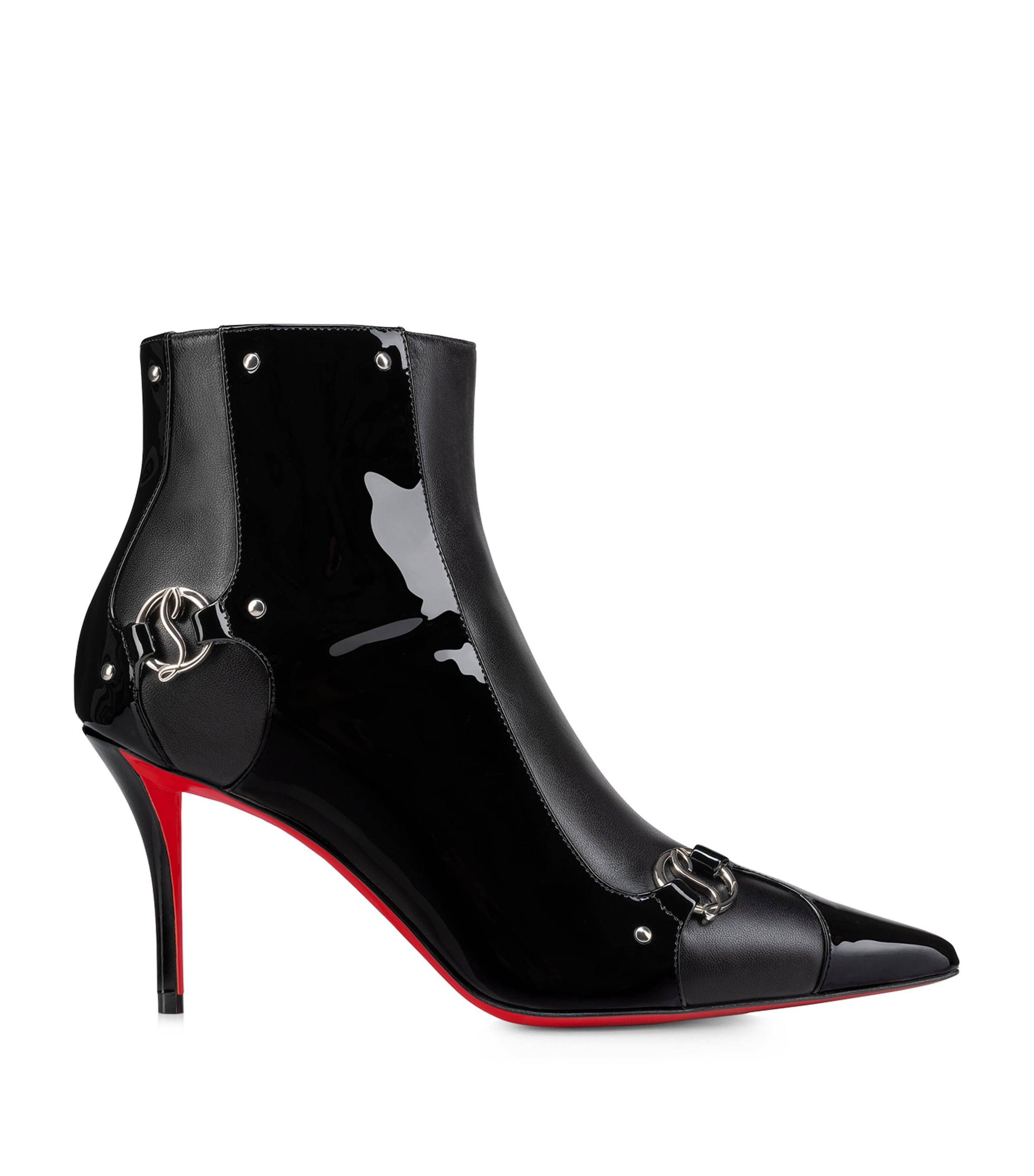 Christian Louboutin Christian Louboutin In 90S Leather Ankle Boots 80 in Black Lyst UK