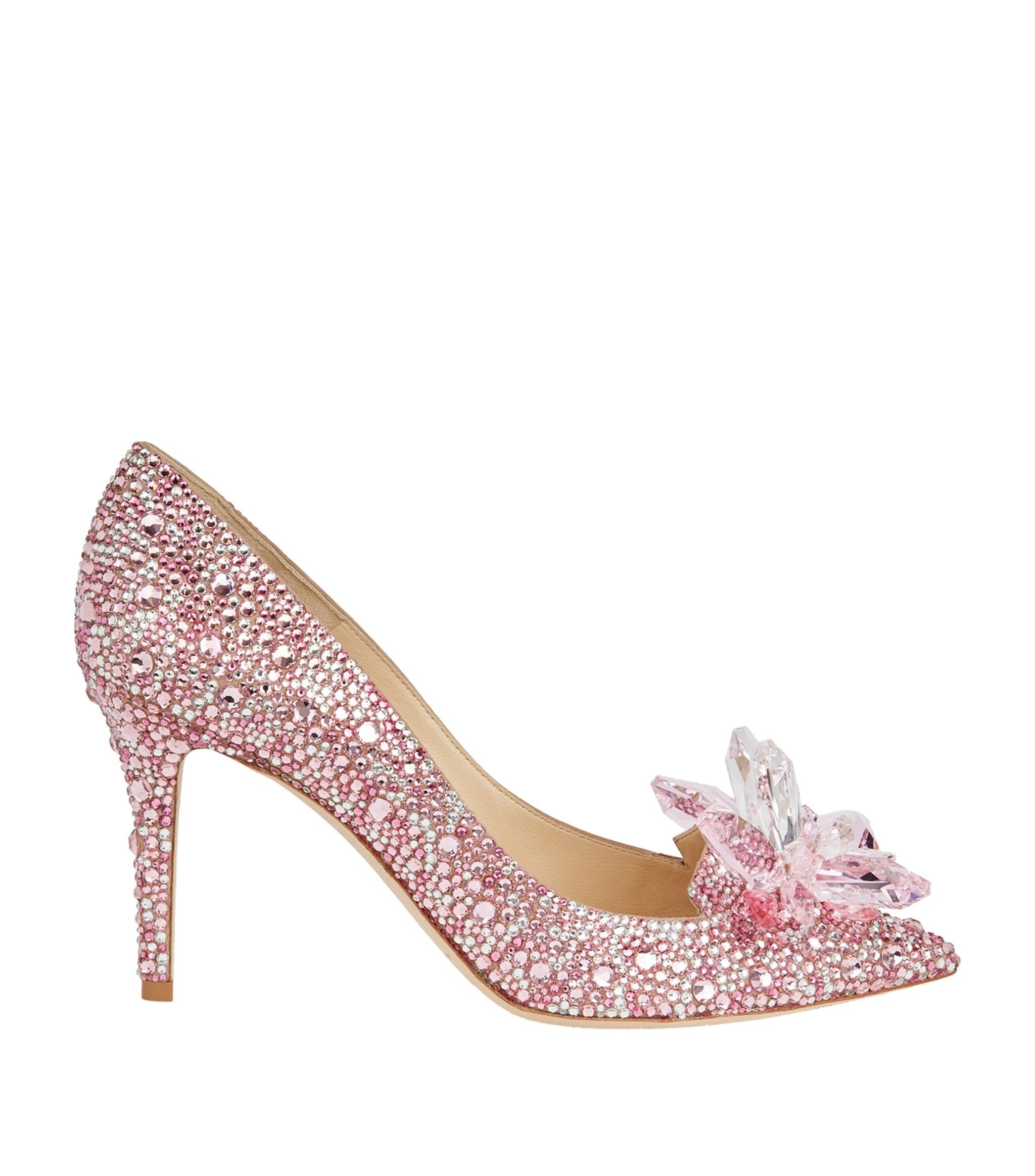 Jimmy Choo Leather Alia 85 Crystal Pumps in Pink - Save 13% - Lyst