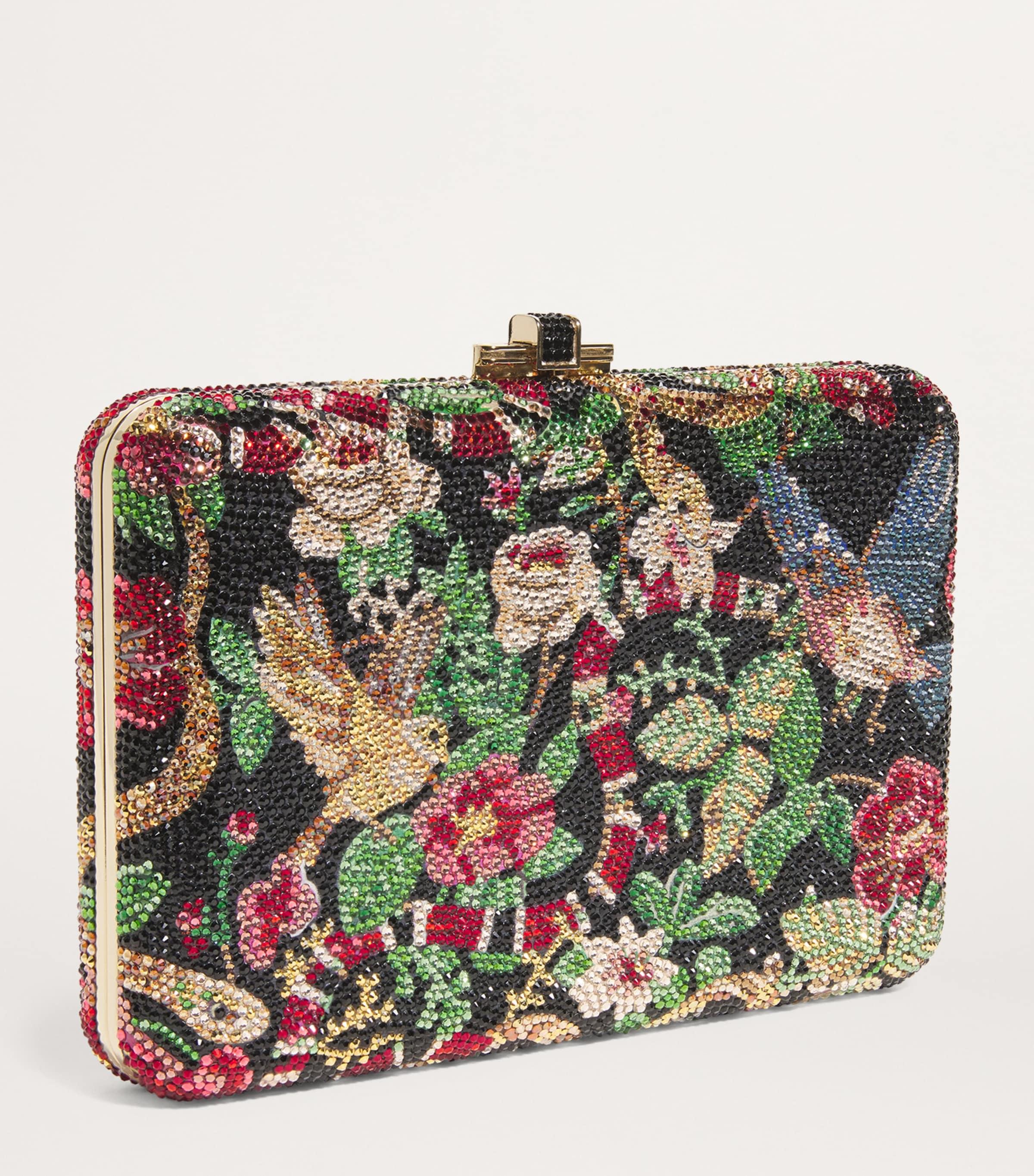 Judith Leiber Embellished Allegory Slim Slide Clutch Bag Lyst UK