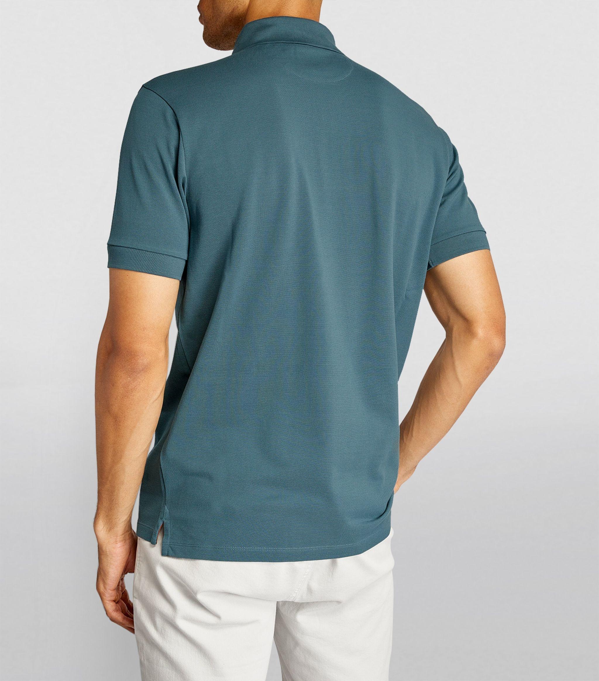 Paul Smith Cotton Piqué Polo Shirt in Blue for Men | Lyst