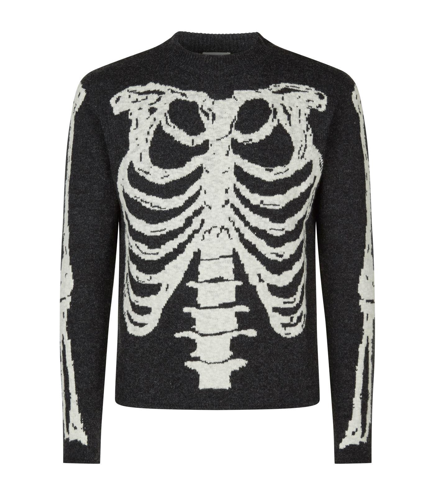saint laurent skeleton sweater