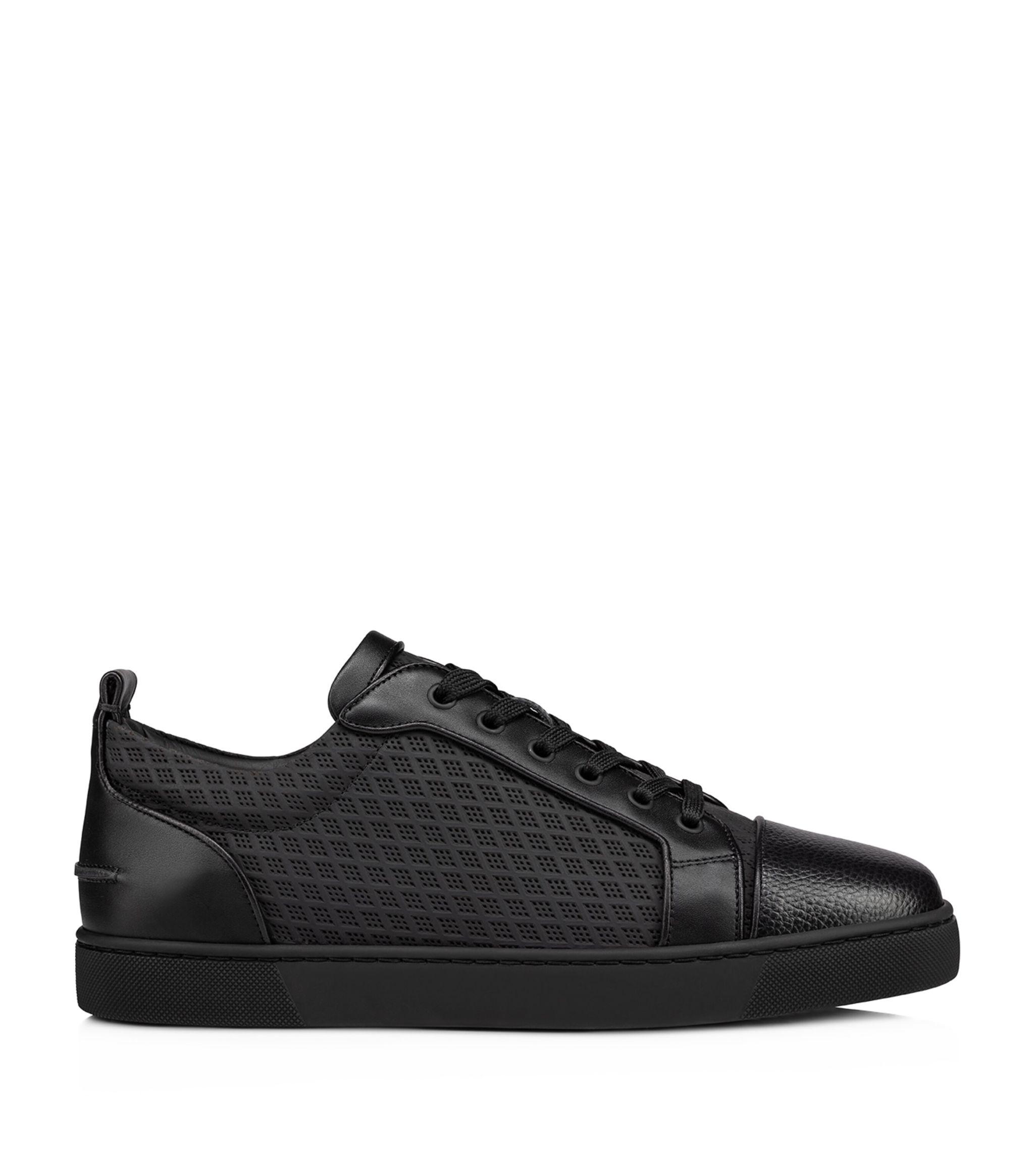 All black christian louboutin sneakers hot sale