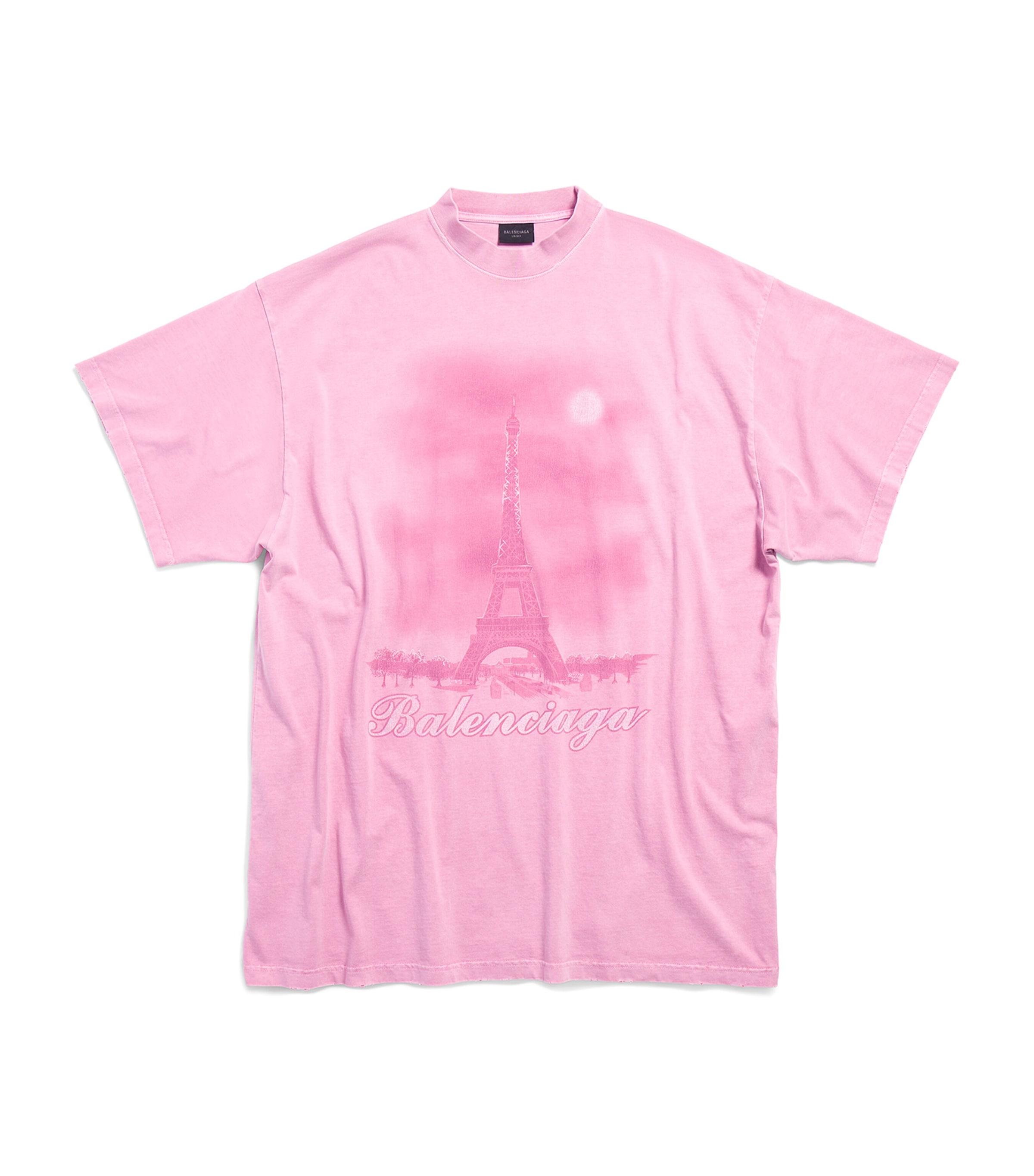 Balenciaga Oversized Paris Moon T-Shirt in Pink for Men | Lyst Balenciaga Oversized Paris Moon T-Shirt in Pink for Men | Lyst