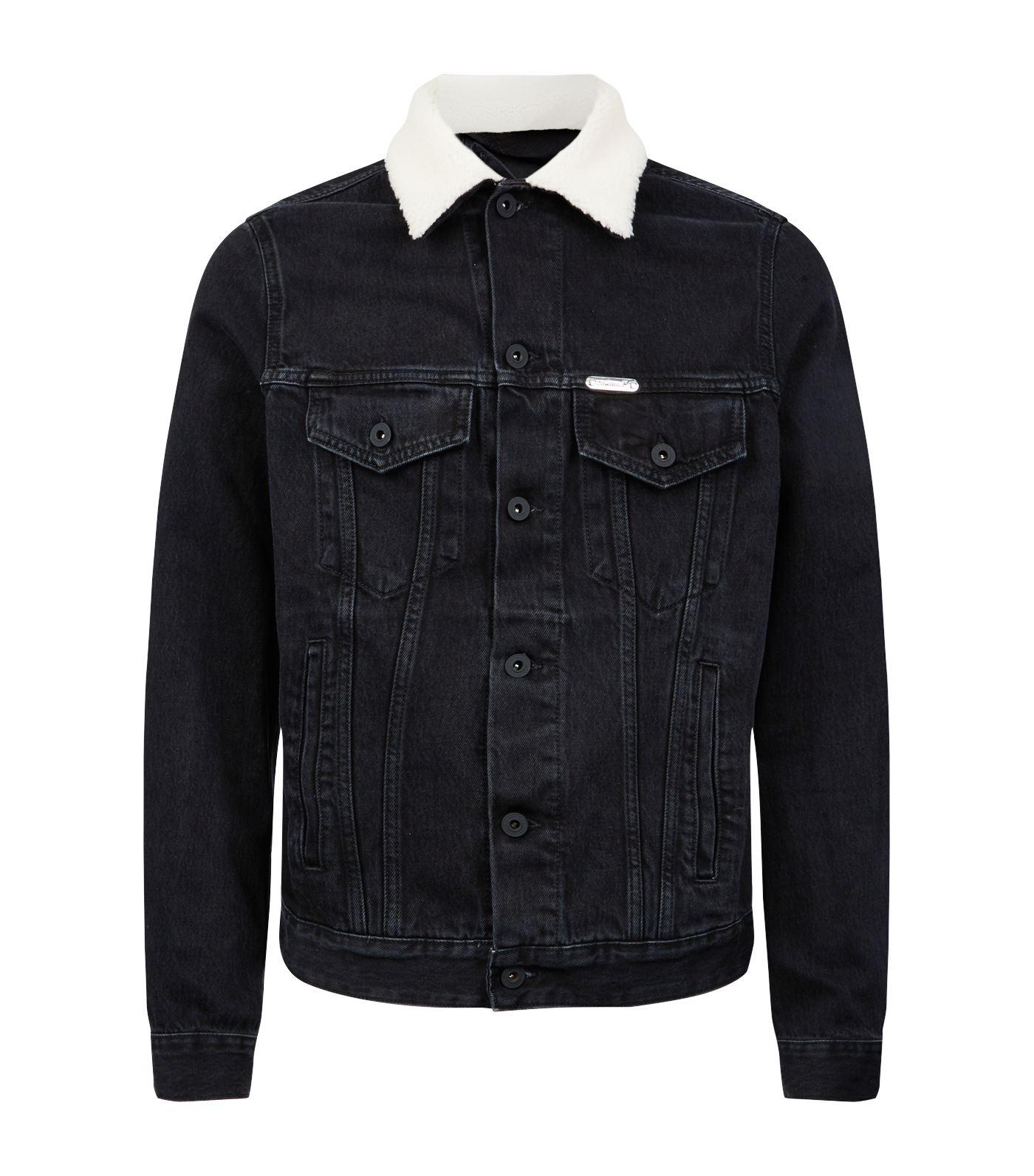 OffWhite c/o Virgil Abloh Eagle Denim Jacket in Black for Men Lyst