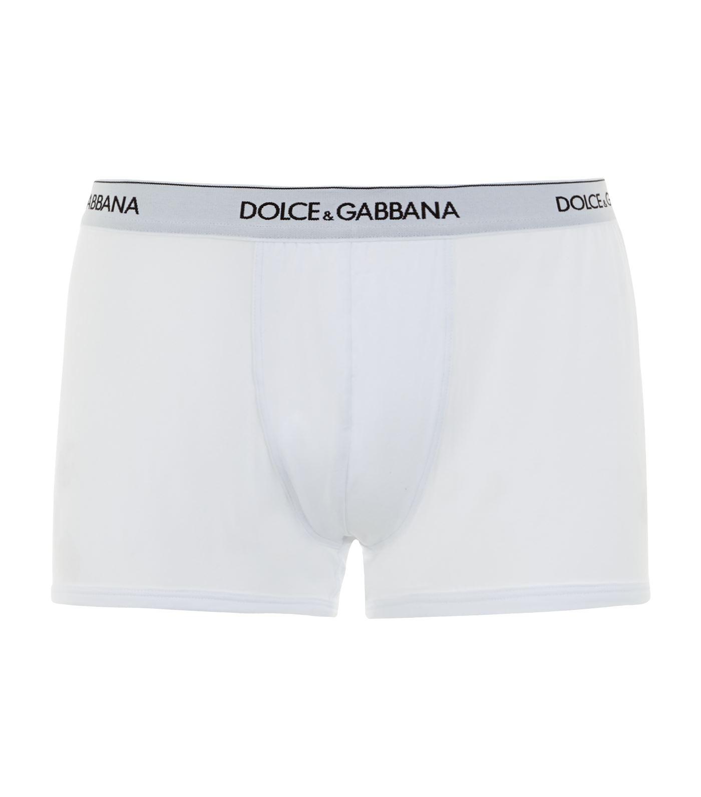 Dolce & Gabbana Regular Boxers Briefs (pack Of 2) in White for Men - Lyst