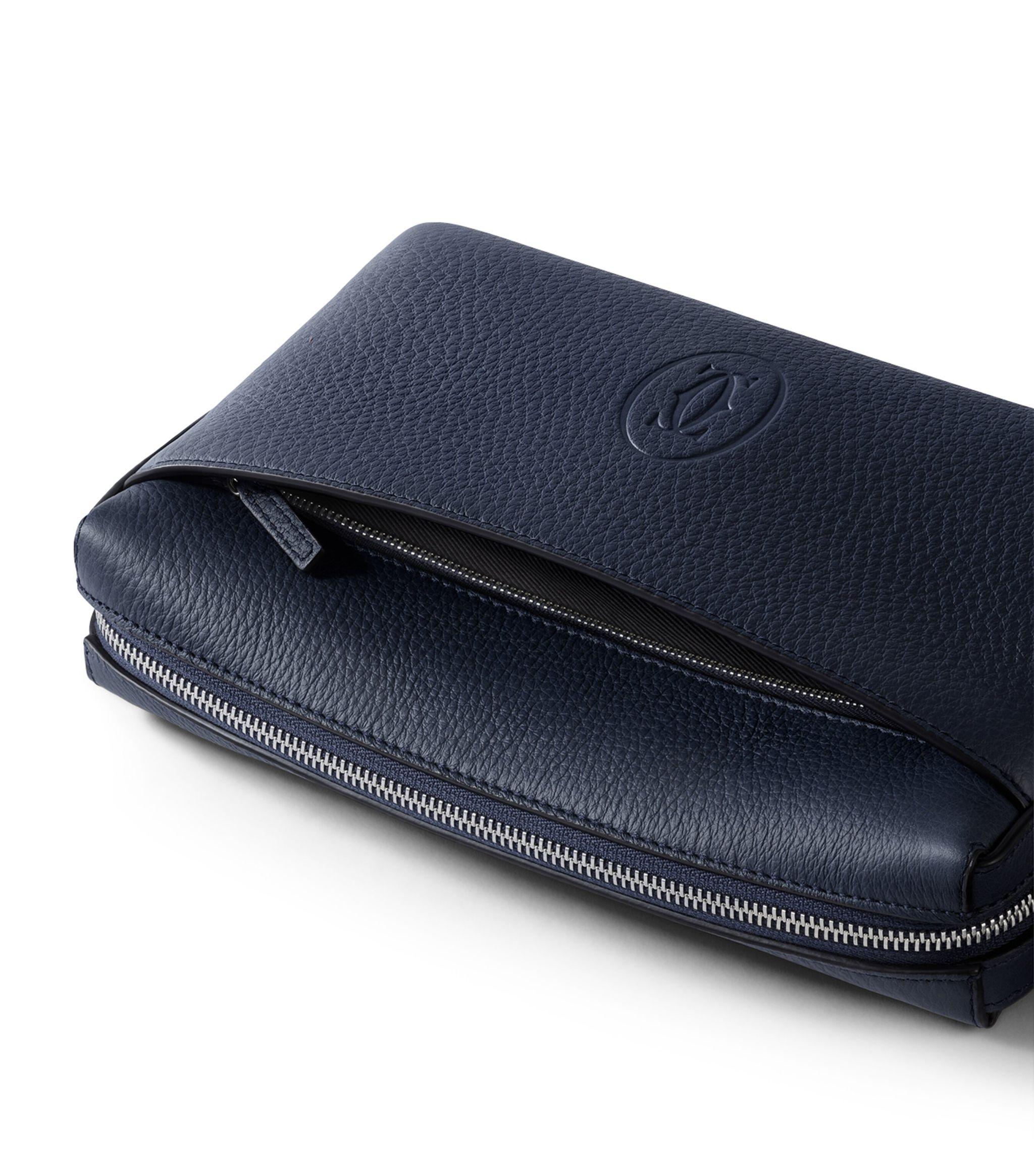 Cartier Leather Must De Pouch in Blue for Men Lyst UK