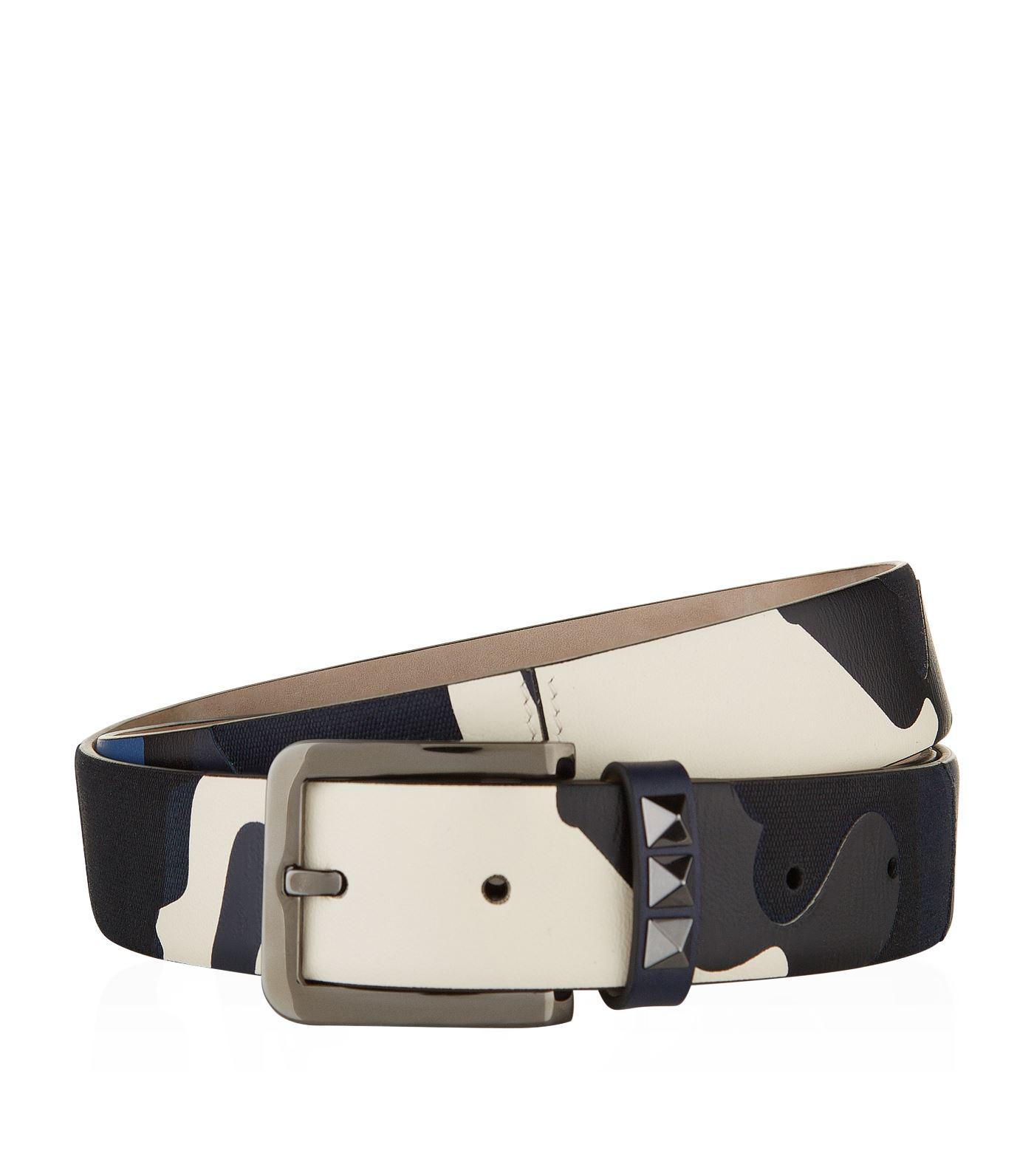 valentino camo belt