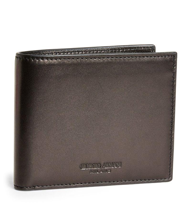 Armani wallet brown sale
