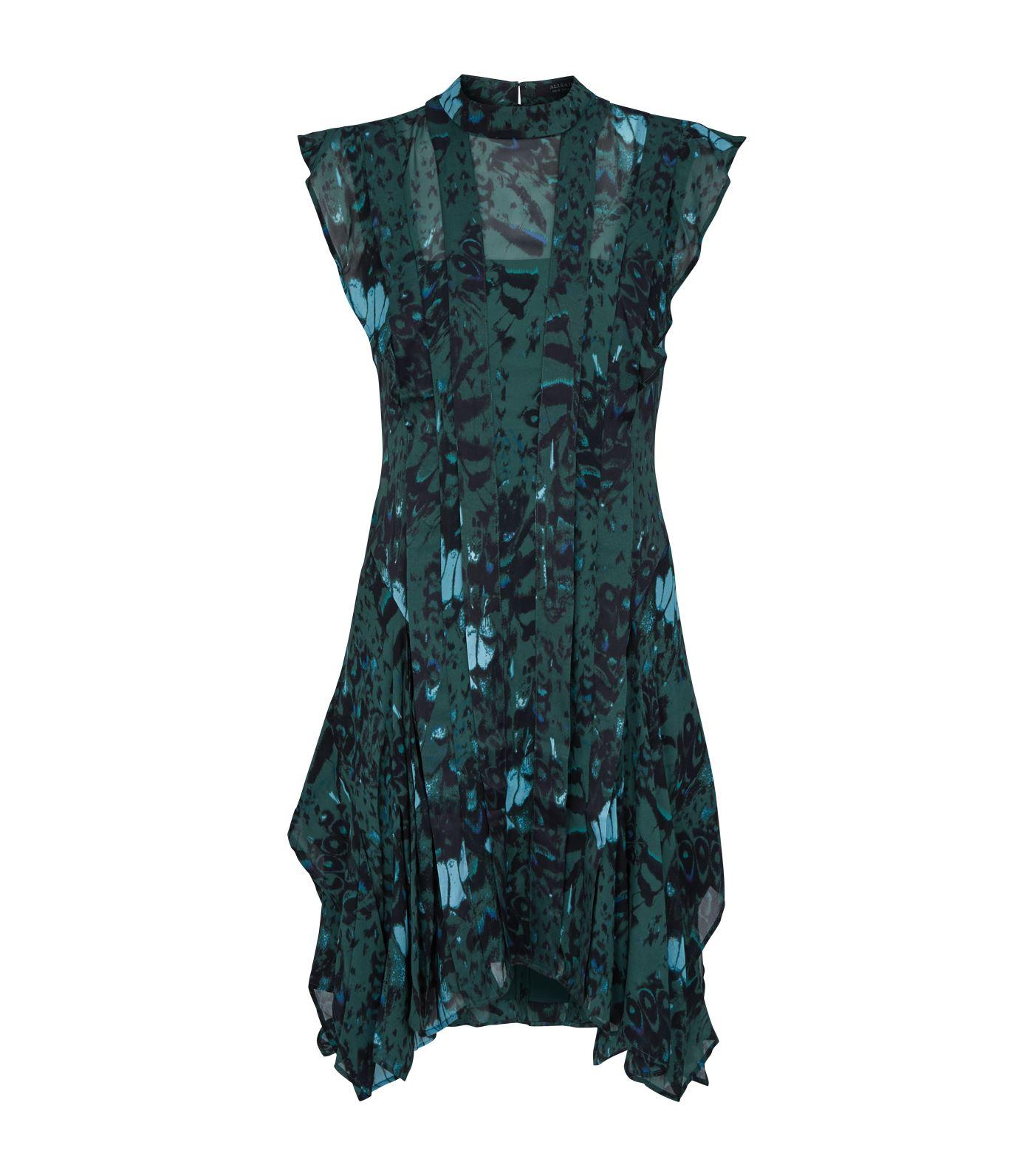 AllSaints Fleur Wing Dress in Green | Lyst AllSaints Fleur Wing Dress in Green | Lyst