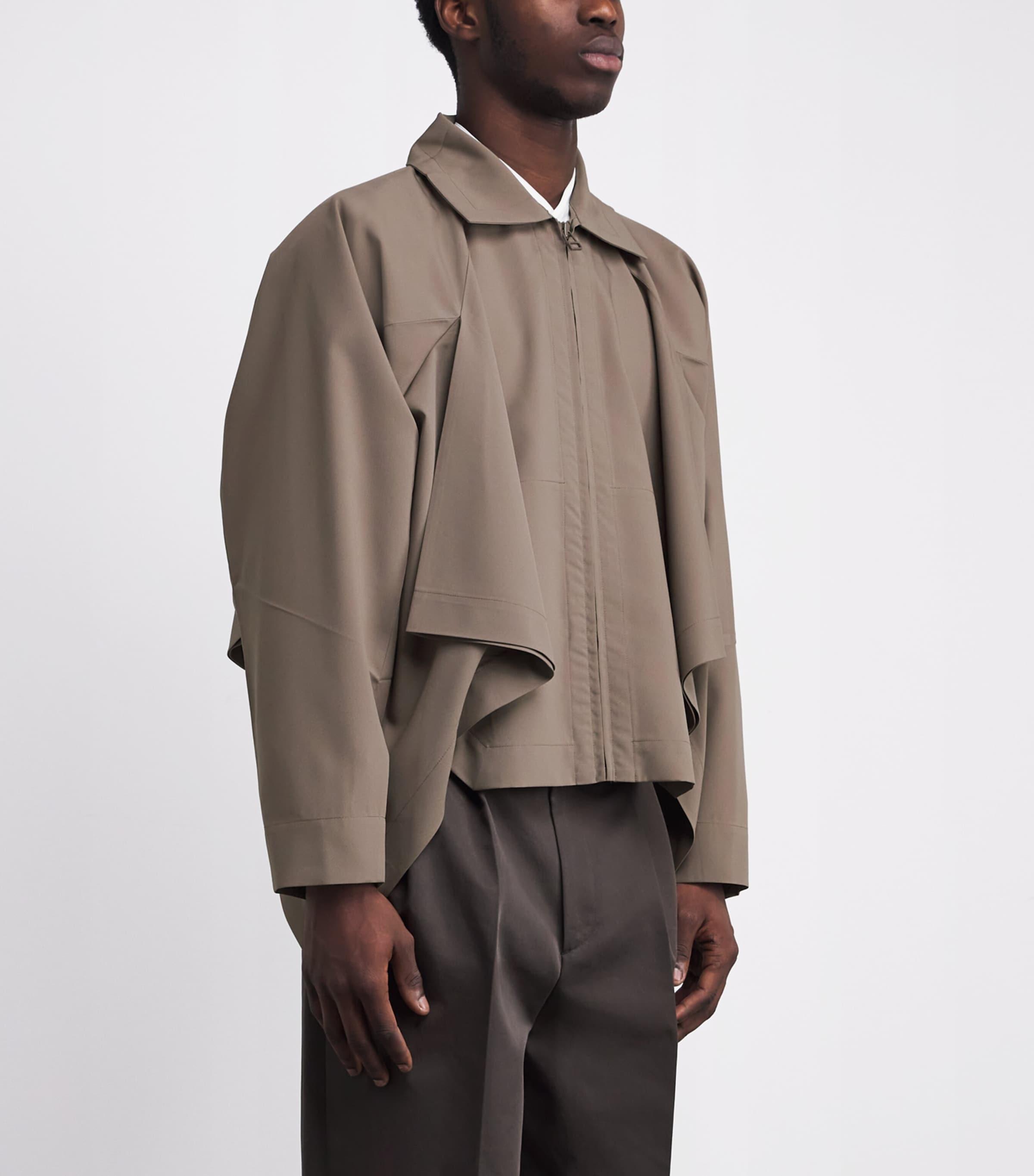 IM MEN Hybrid Flat Drape Jacket in Brown for Men | Lyst