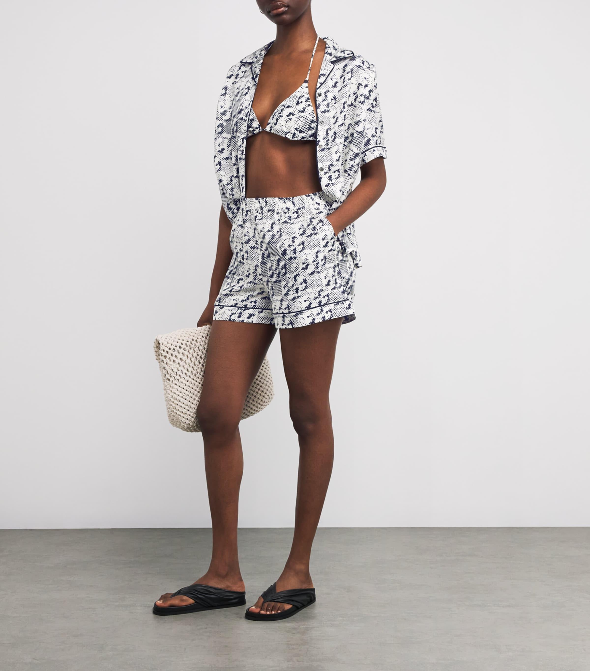 ショートパンツ Tory Burch Printed Silk Shorts Tory Burch Silk Printed Shorts | Lyst
