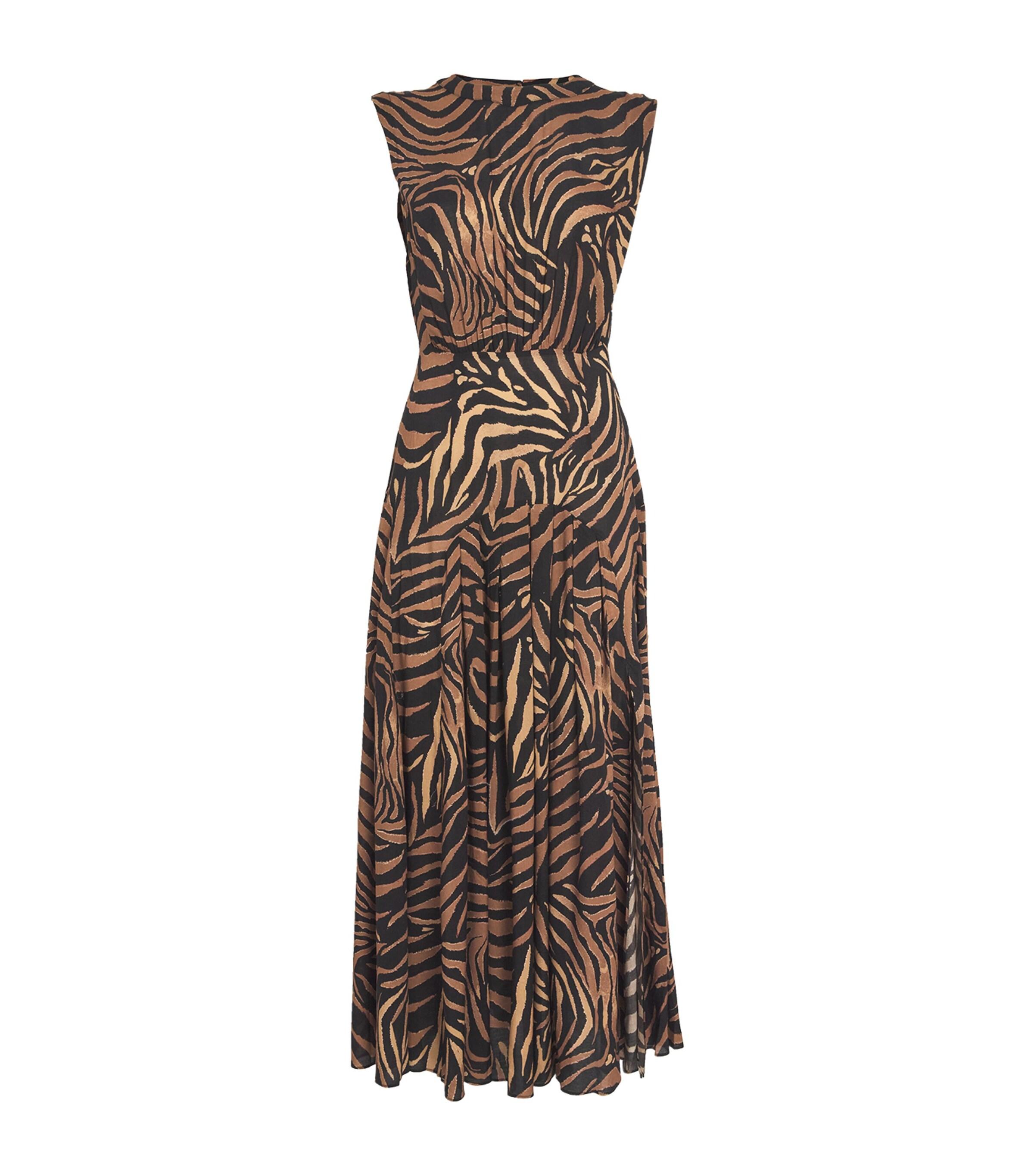 rixo green tiger dress Green Rixo Lucy Rent Lucy Green Tiger Stripe Dress RIXO HURR