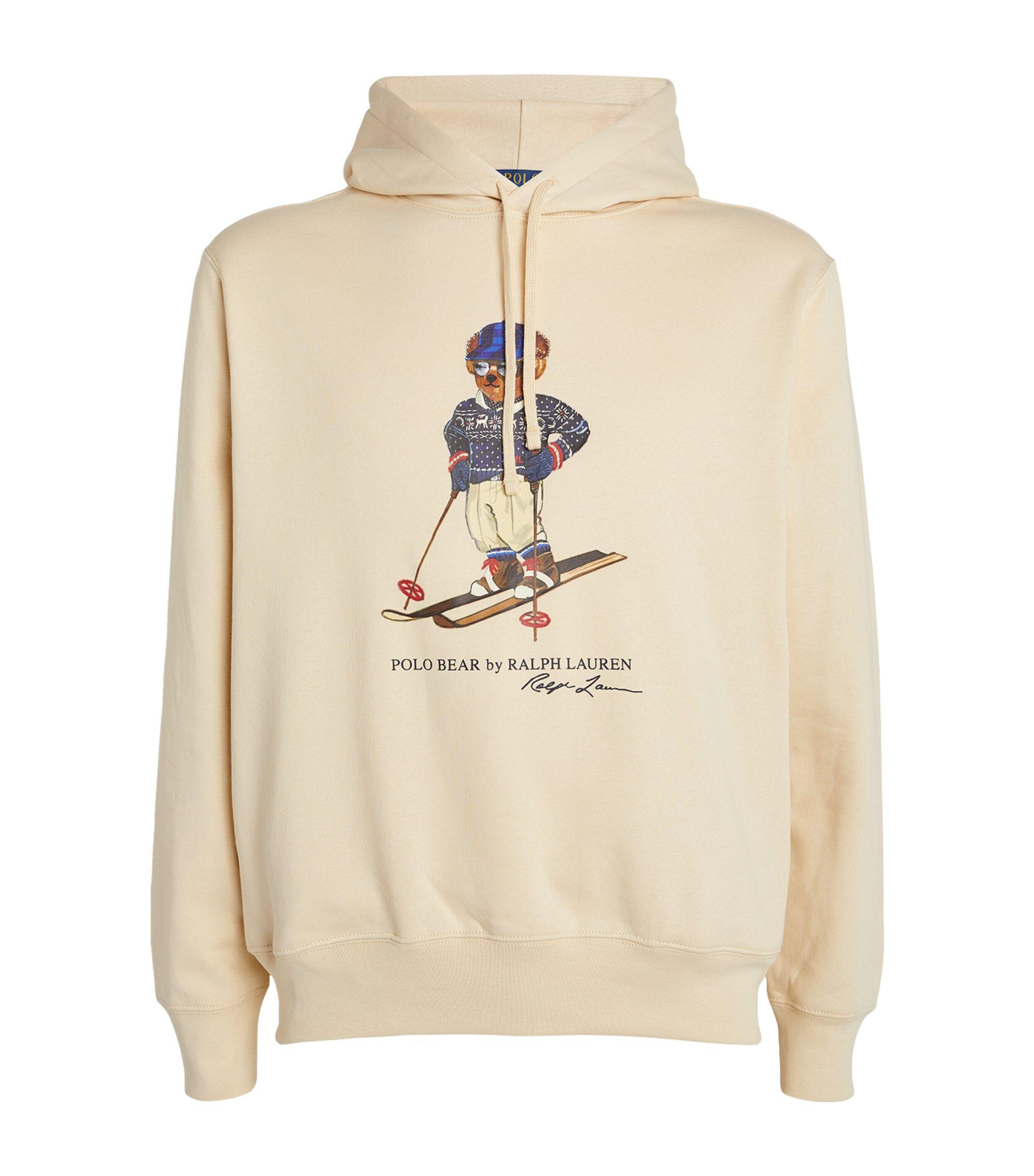 Polo Ralph Lauren Skiing Polo Bear Hoodie in Natural for Men Lyst