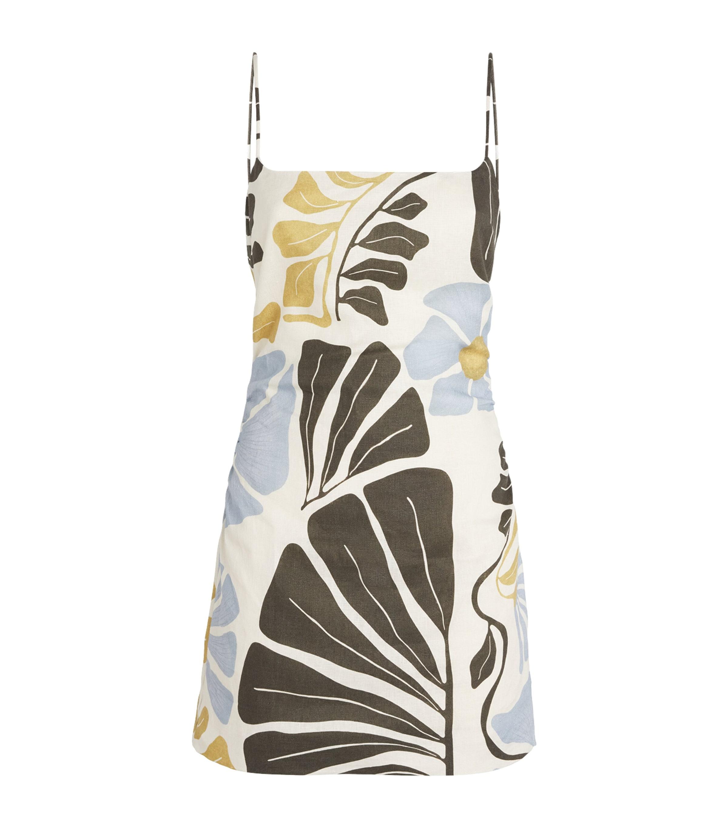 SIR. Linen Lola Mini Dress in White | Lyst