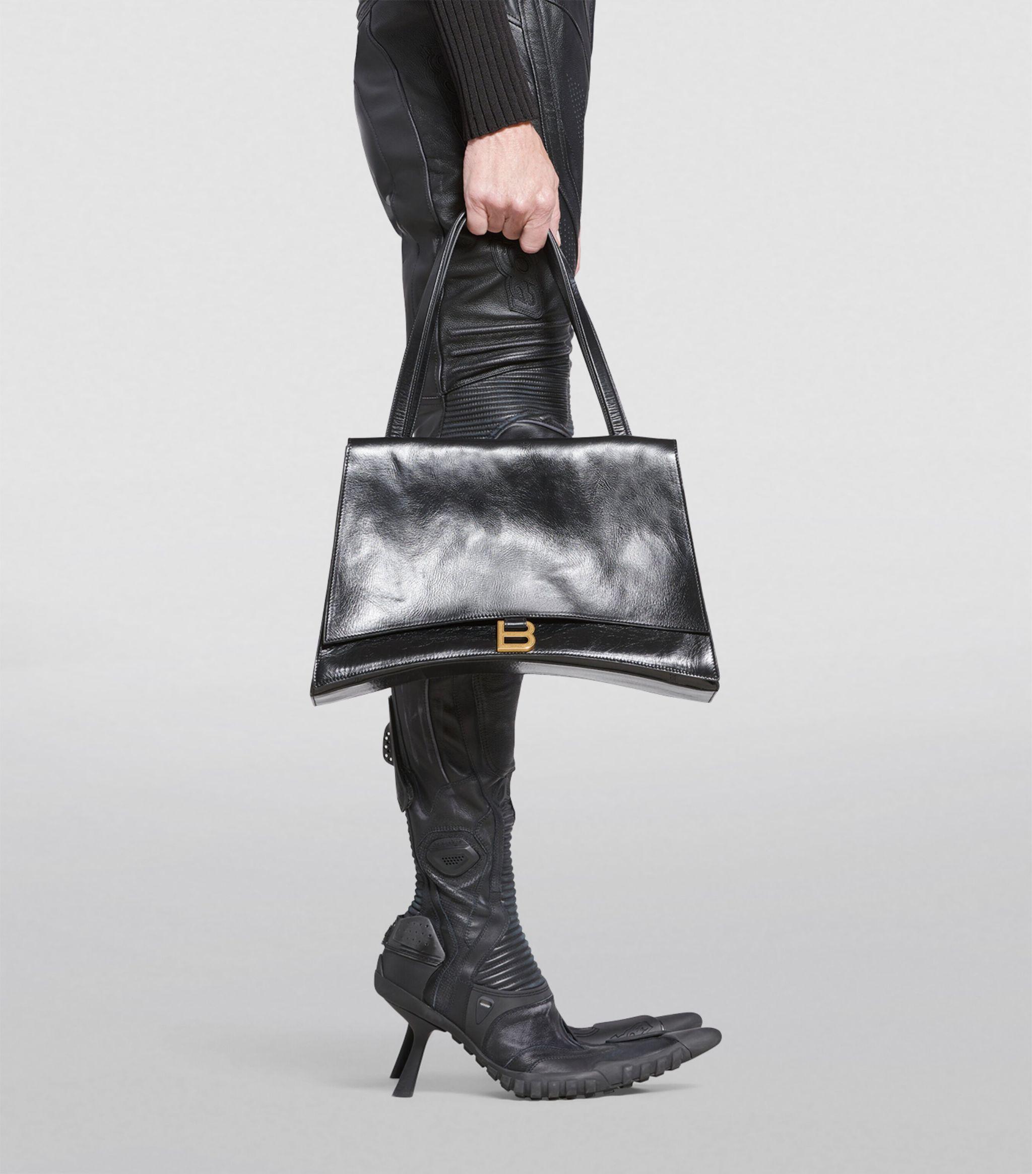 balenciaga-black-Leather-Crush