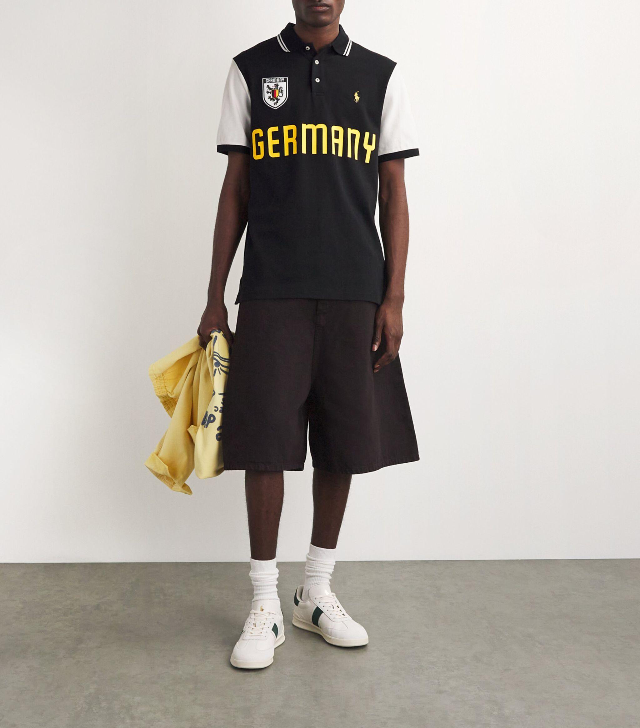 Polo Ralph Lauren Cotton Germany Polo Shirt in Black for Men | Lyst