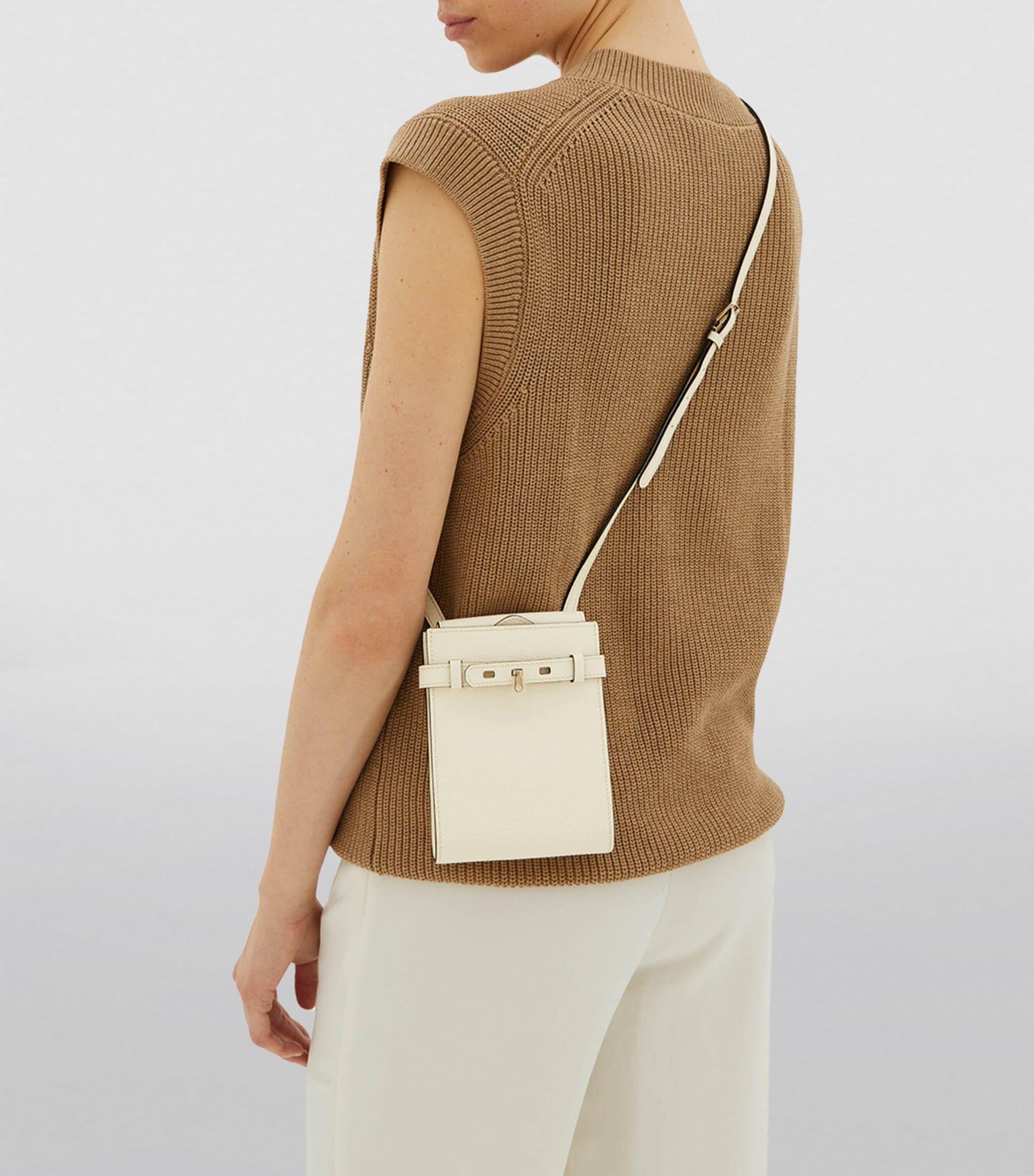 Valextra brown Leather Soft Cross-Body Bag