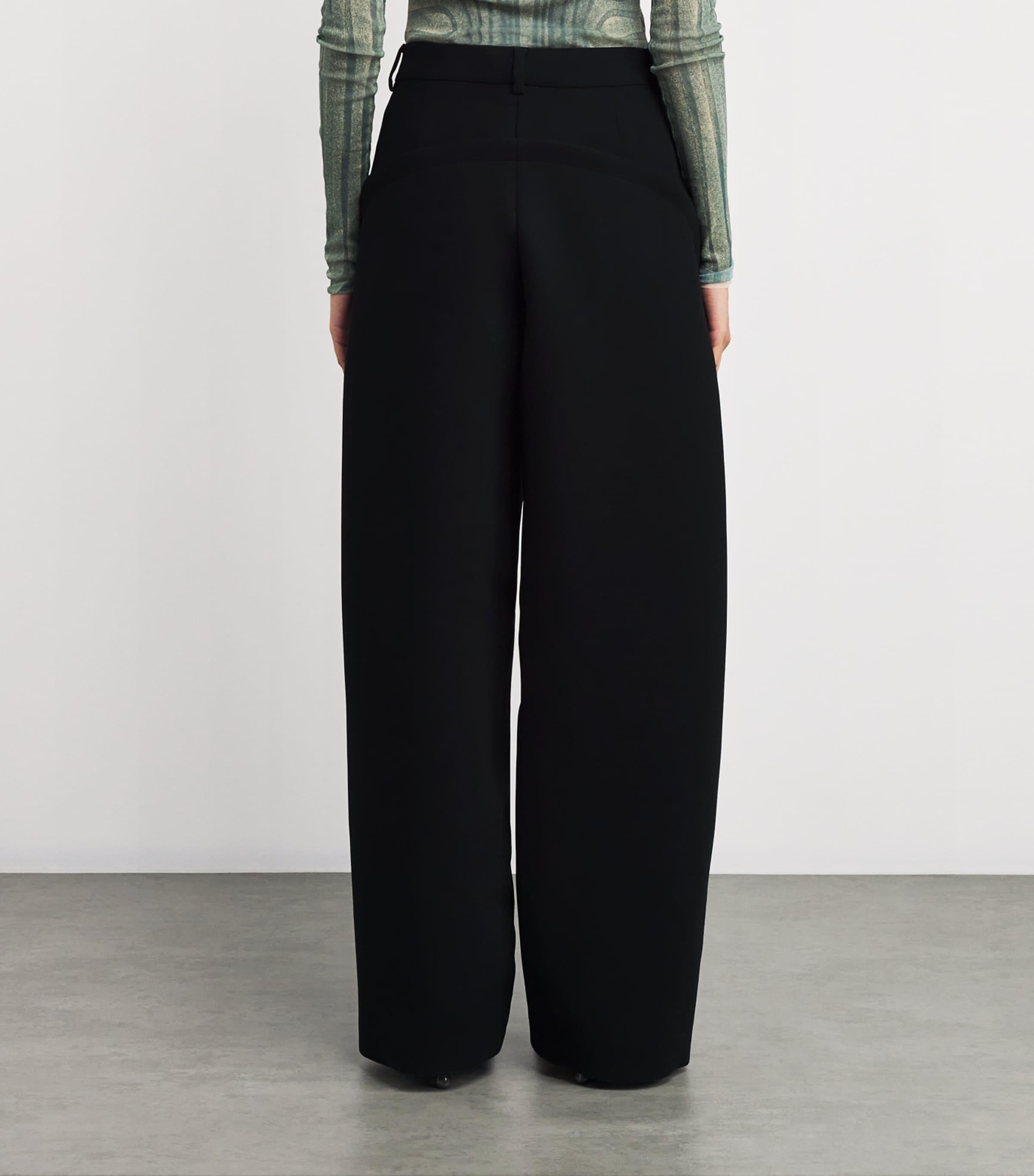 Jean Paul Gaultier Crepe Sculptural Trousers in Black | Lyst Jean Paul Gaultier Crepe Sculptural Trousers in Black | Lyst