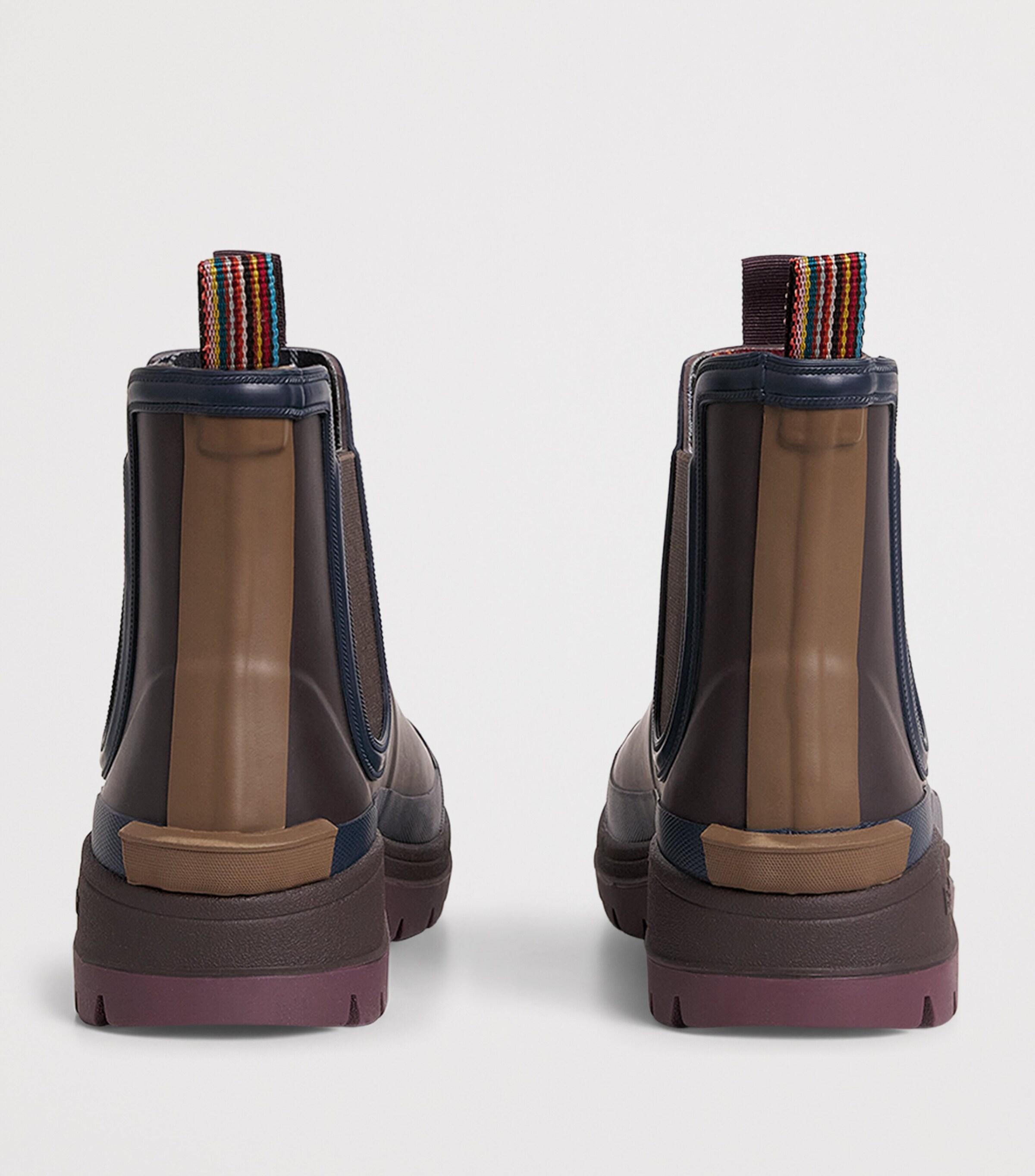 Barbour X Paul Smith Chelsea Wellington Ankle Boots in Blue for