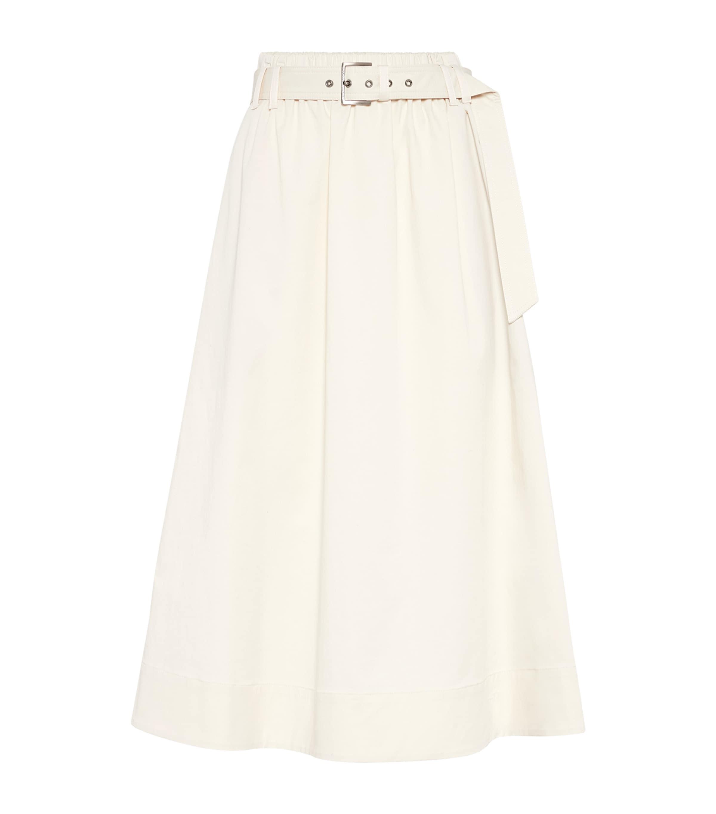 【送料&関税込】Brunello Cucinelli Belted Waist Flare Skirt Brunello Cucinelli Belted waist flared skirt midi length