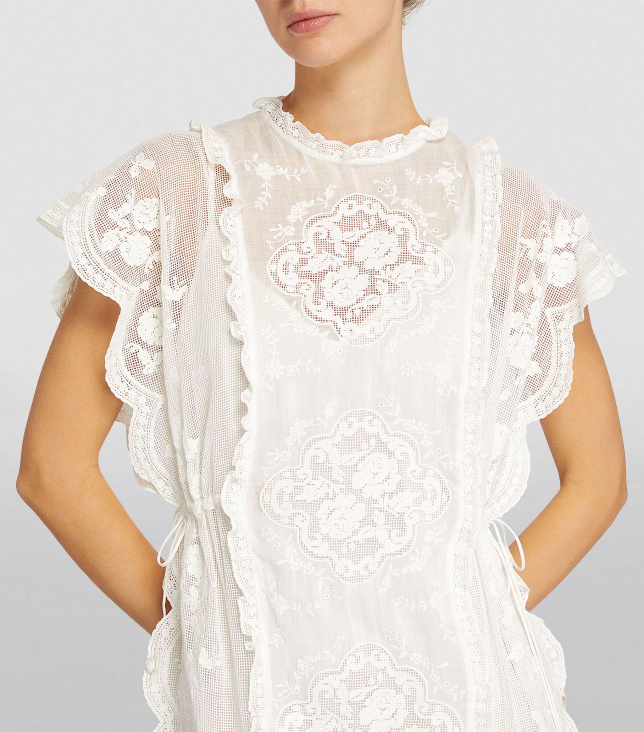 zimmermann alight asymmetric midi dress Zimmermann Alight Asymmetrical Midi Dress | Yellow/Floral | Size 1 main image 0
