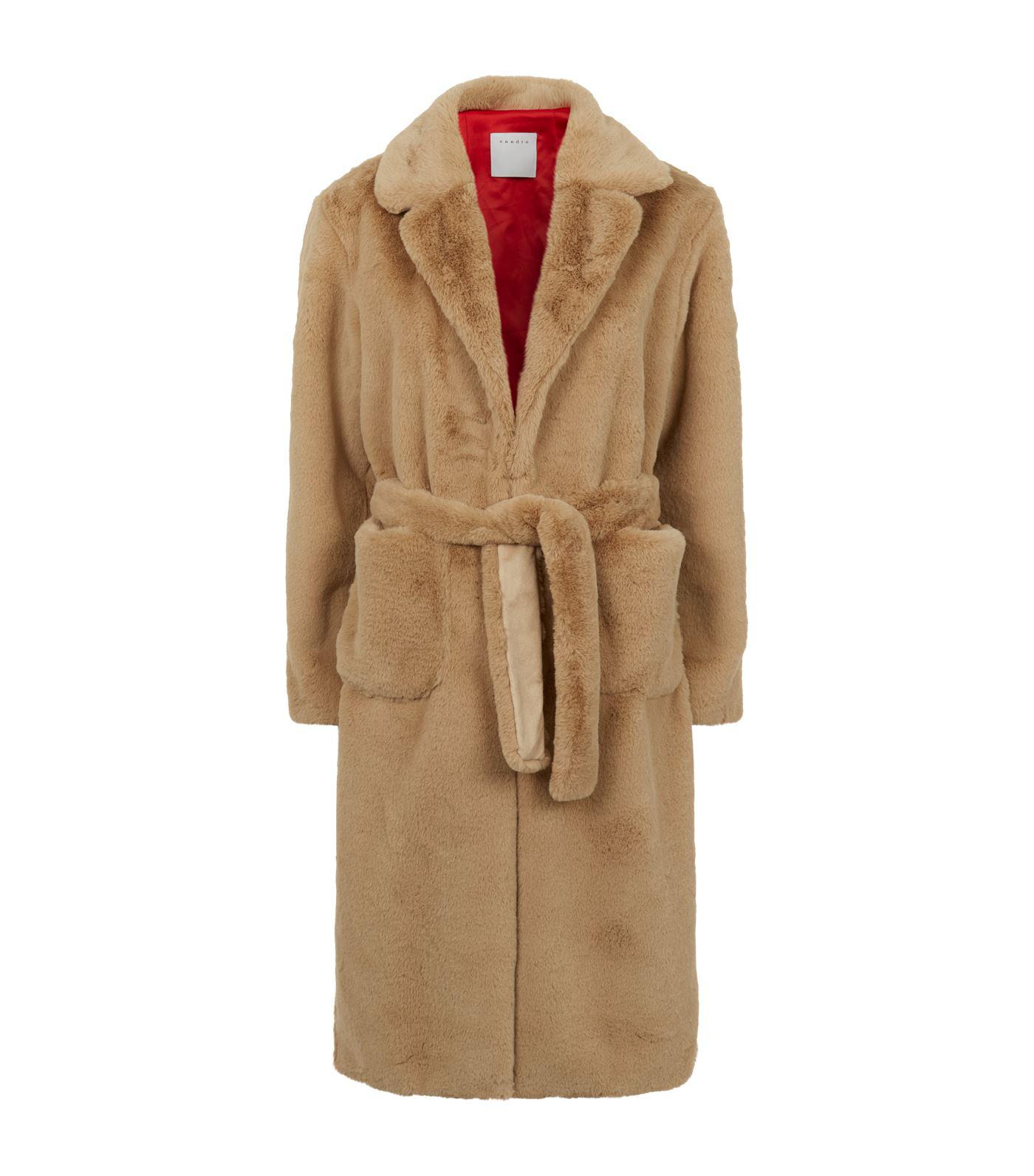 Sandro faux fur coat Outlet