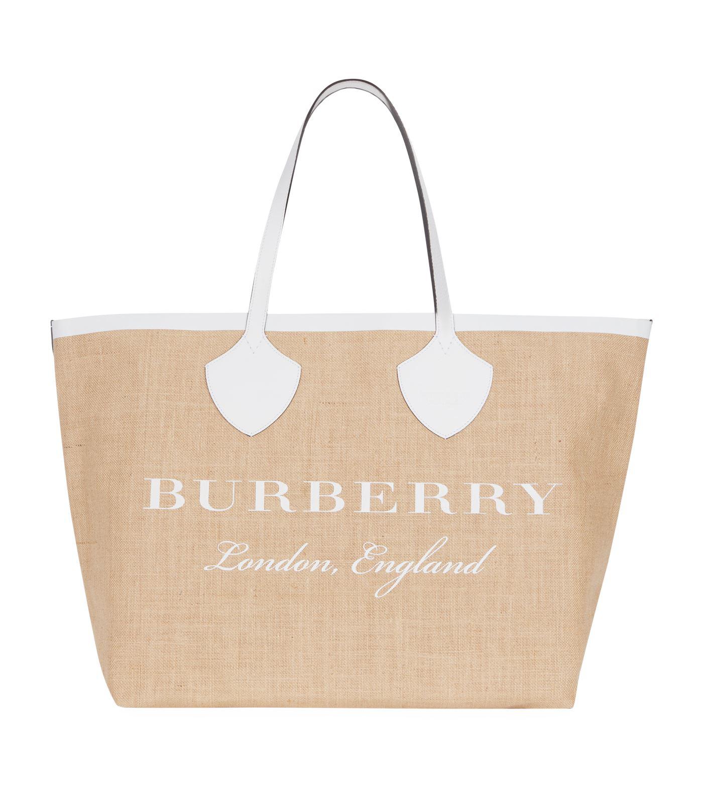 burberry jute tote
