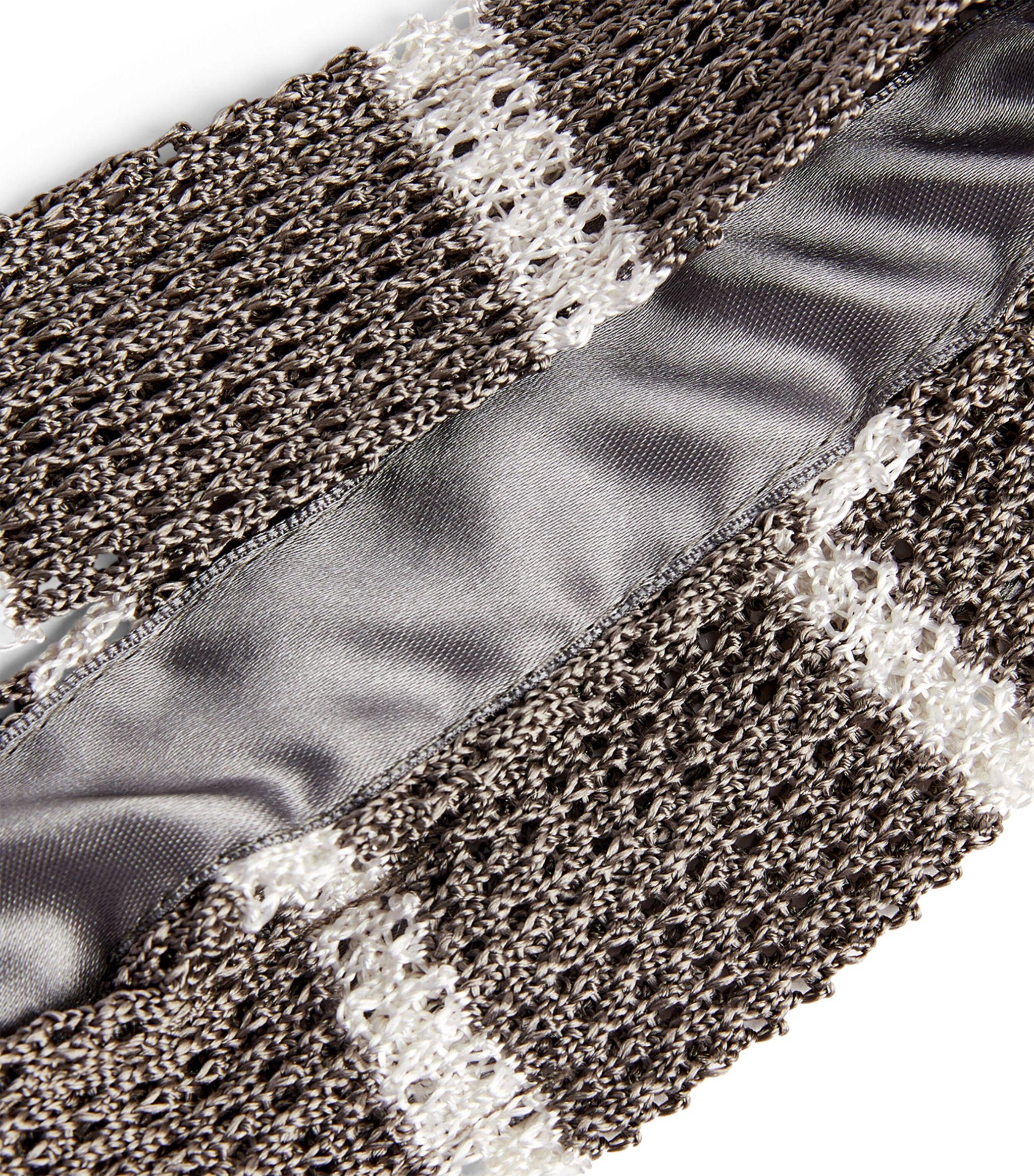 Polo Ralph Lauren Striped Knit Tie in White for Men | Lyst