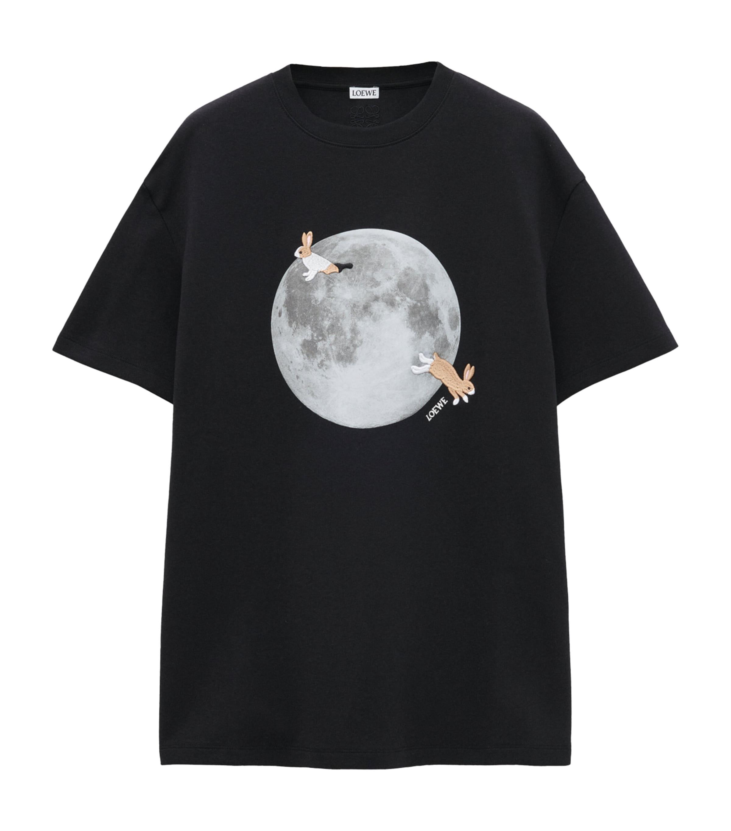 Loewe X Suna Fujita Rabbit Moon T-Shirt in Black | Lyst UK
