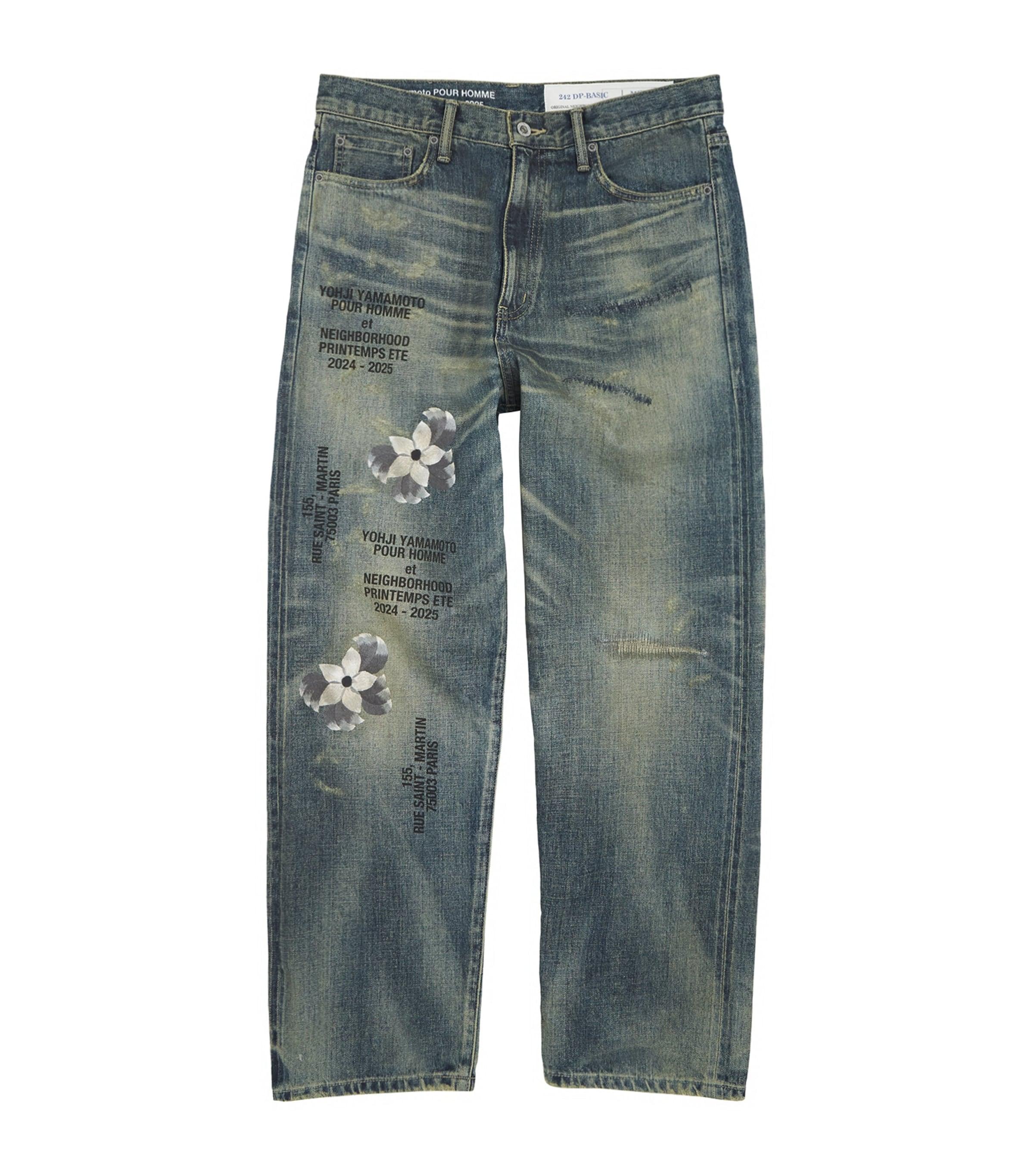 12aw yohji yamamoto ヨウジヤマモト　デニムパンツ　ジーンズ Yohji Yamamoto POUR HOMME – Yuzen Denim | Yohji Yamamoto