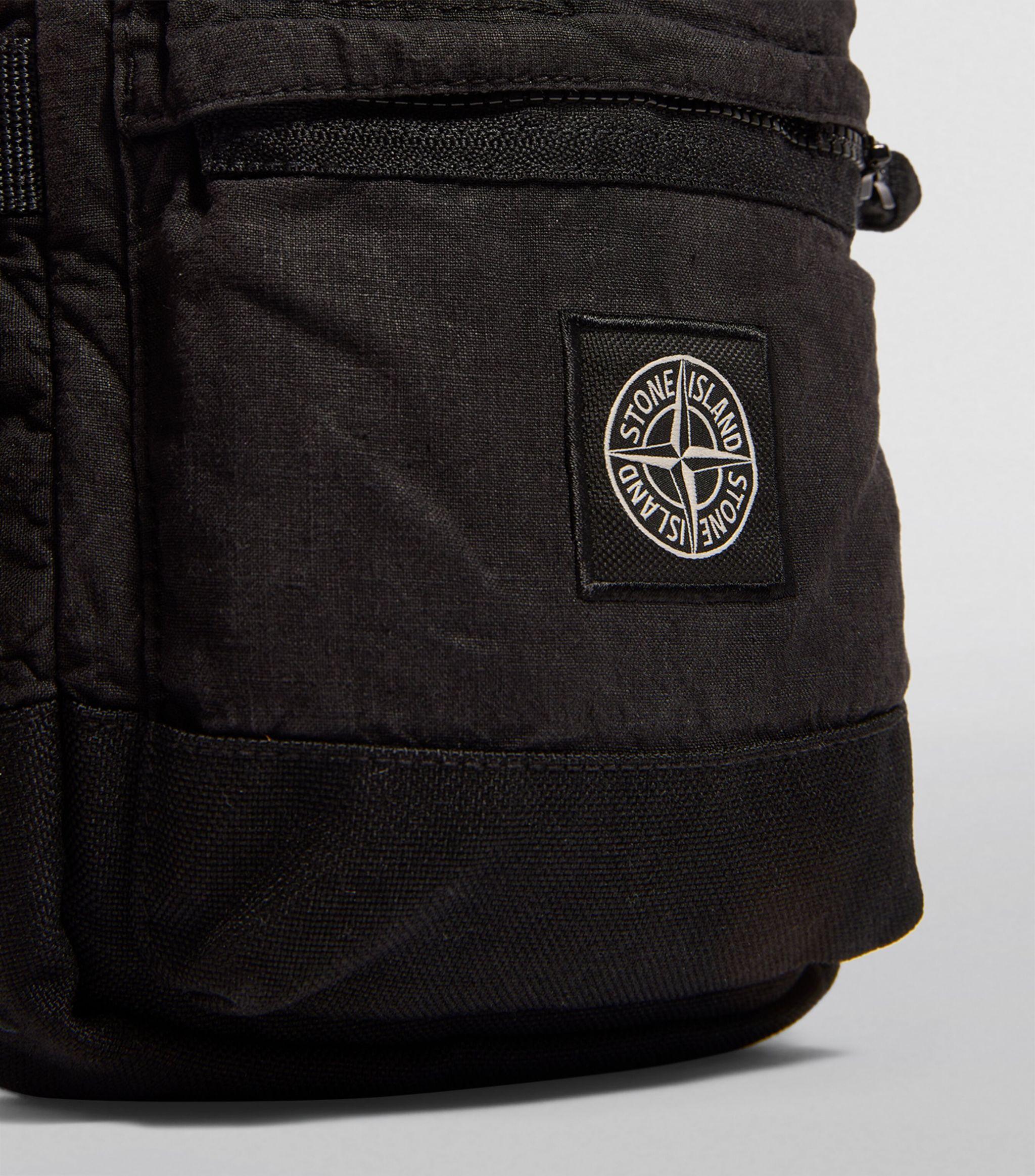 Stone Island Small Lino Nylon Tela-tc Cross-body Bag in Black for 
